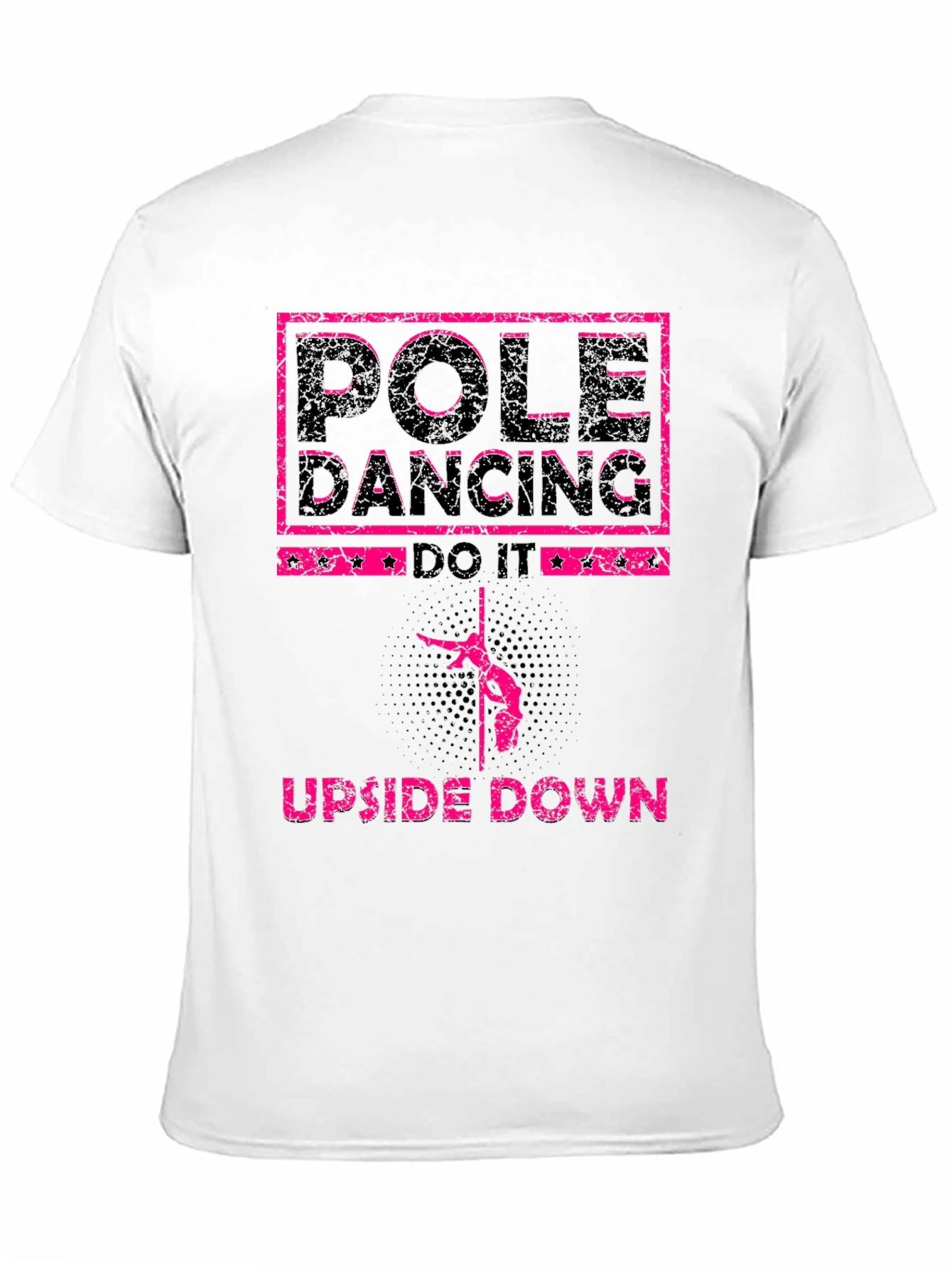 Pole Dancing Upside Down Graphic T-Shirt