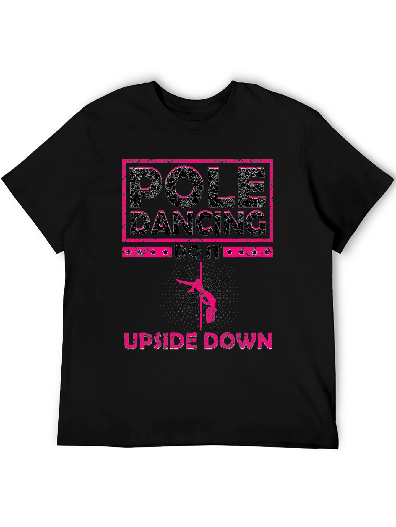 Pole Dancing Upside Down Graphic T-Shirt