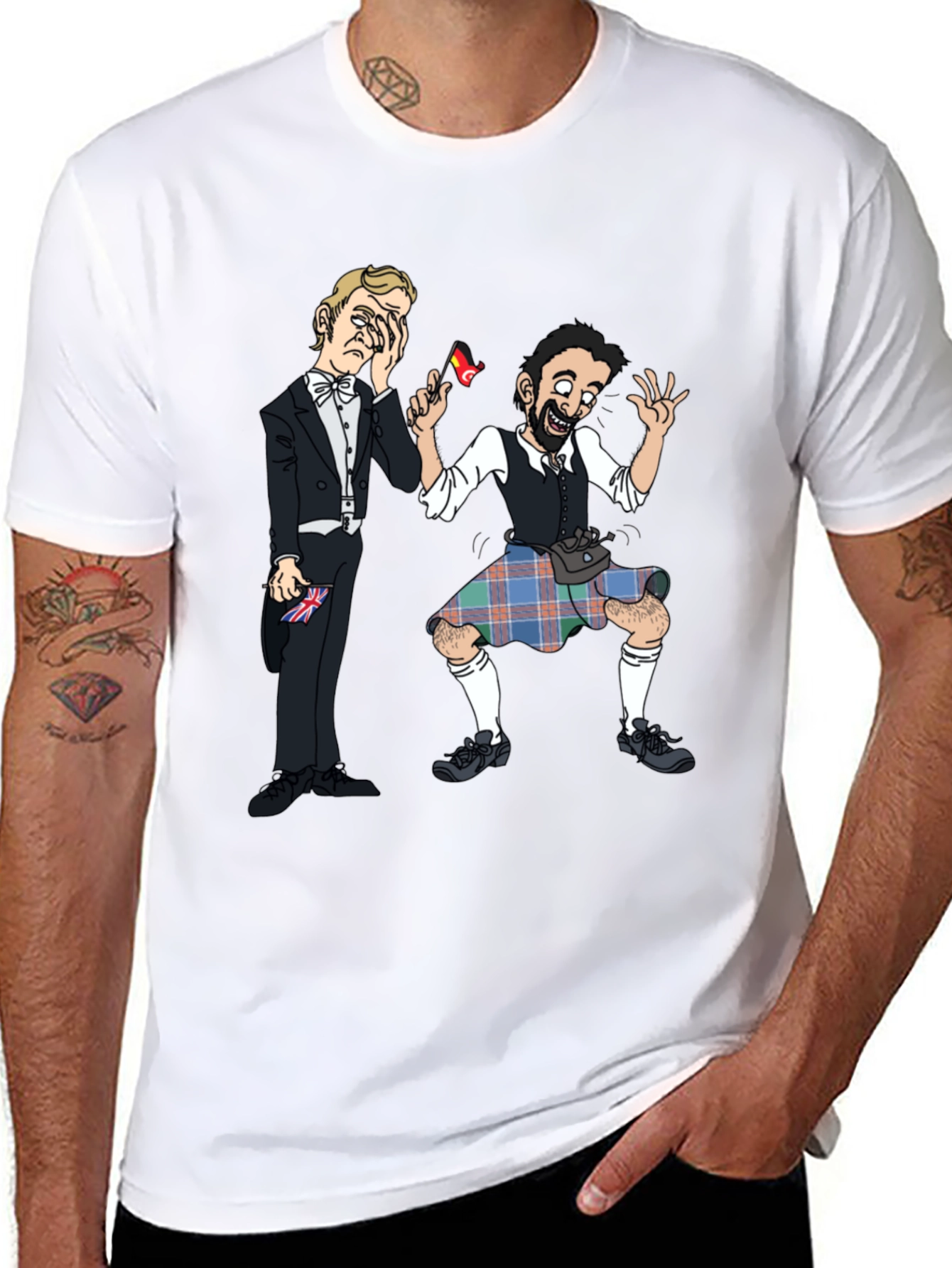 Humorous Cartoon Graphic Tee