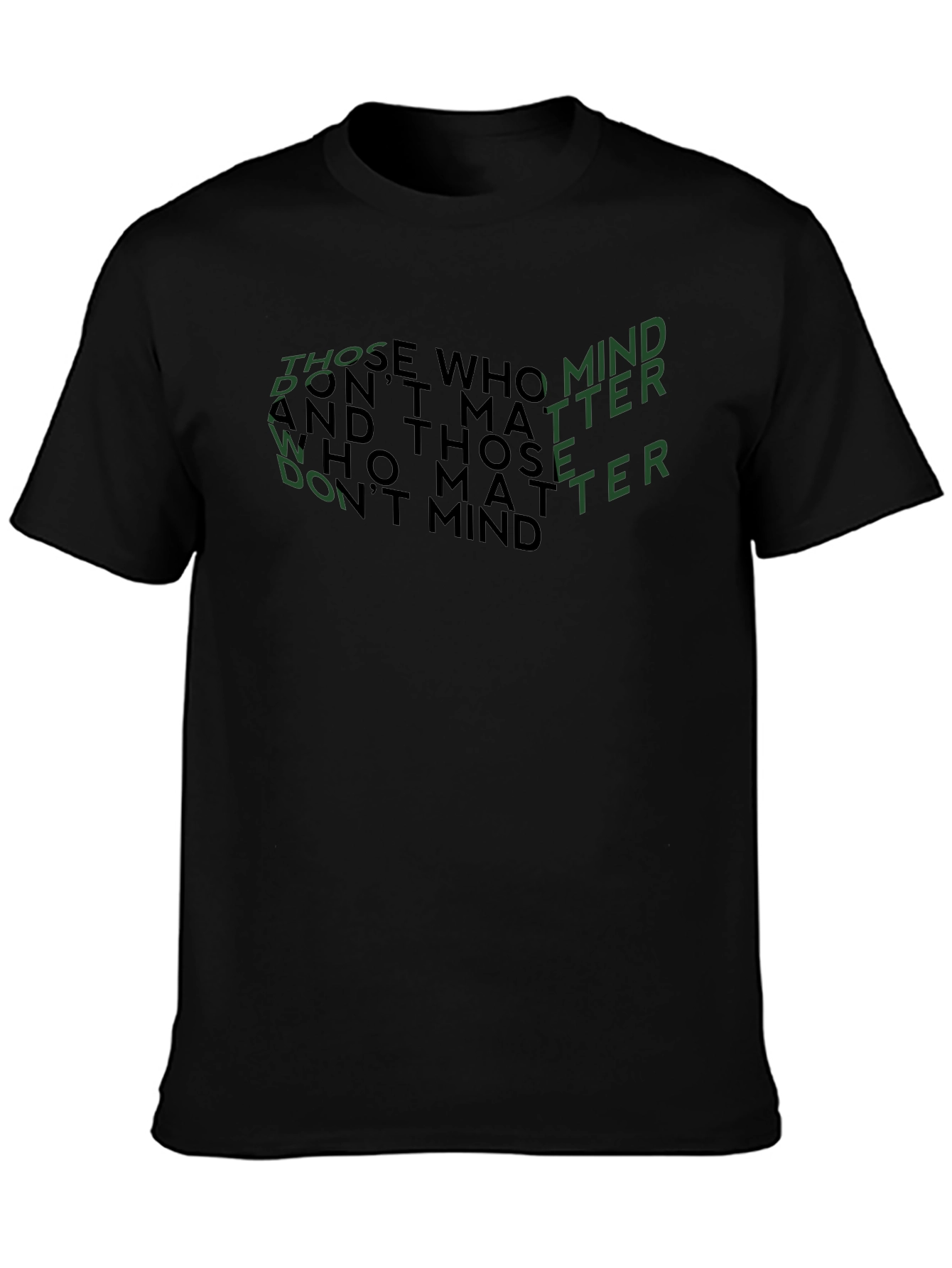 Mind Over Matter Graphic Tee - Black