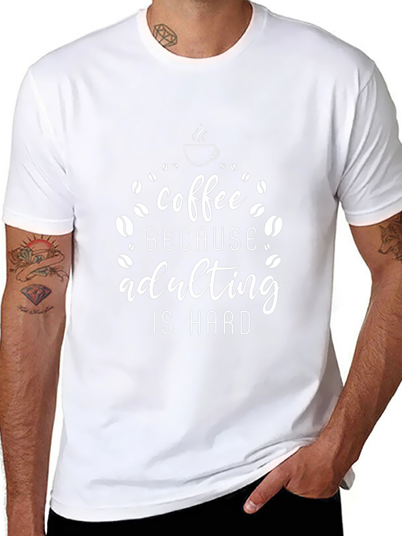 Coffee Because Adulting Is Hard T-Shirt