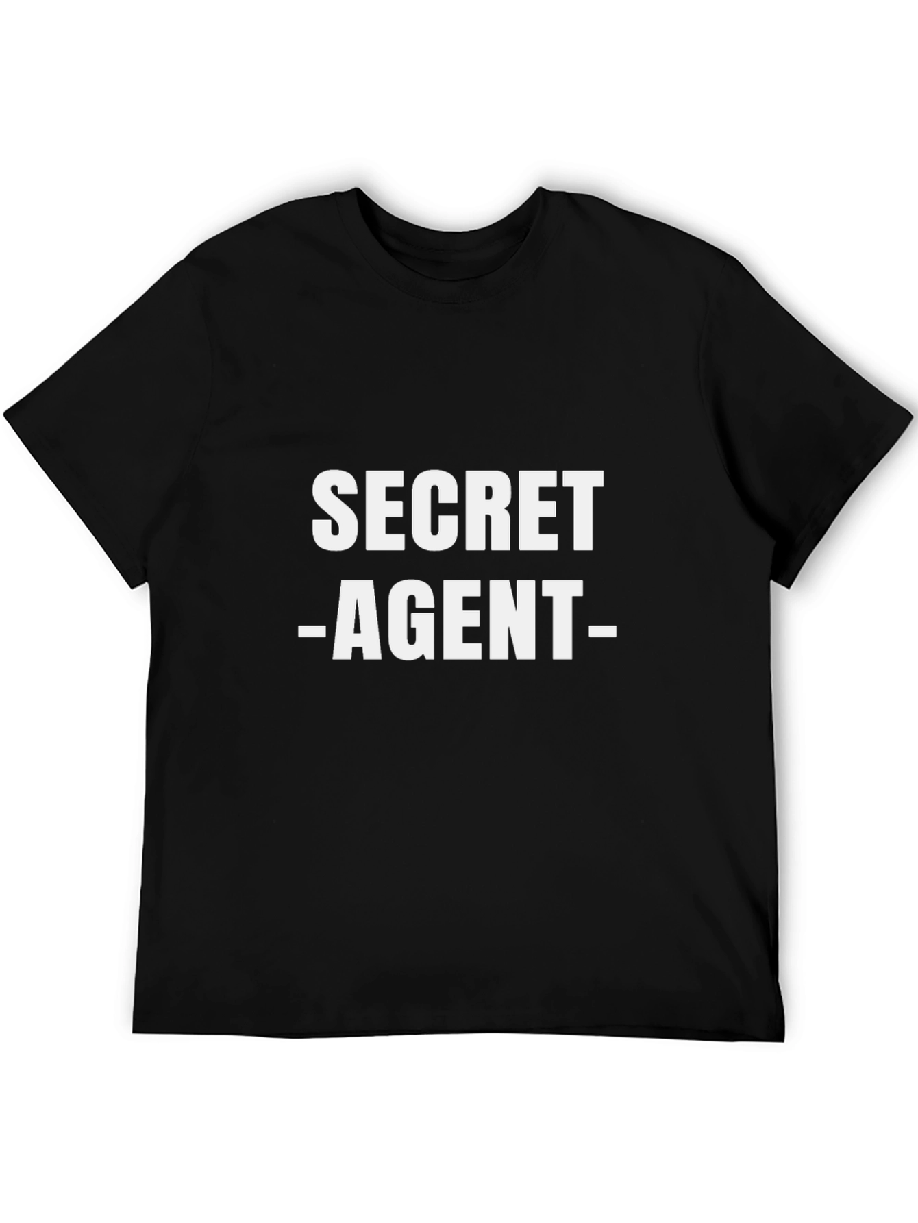 Secret Agent Graphic T-Shirt - Black