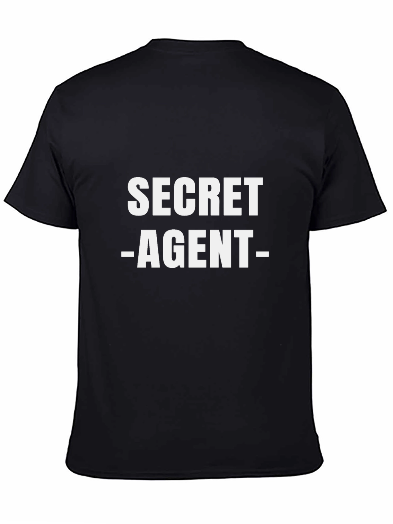 Secret Agent Graphic T-Shirt - Black