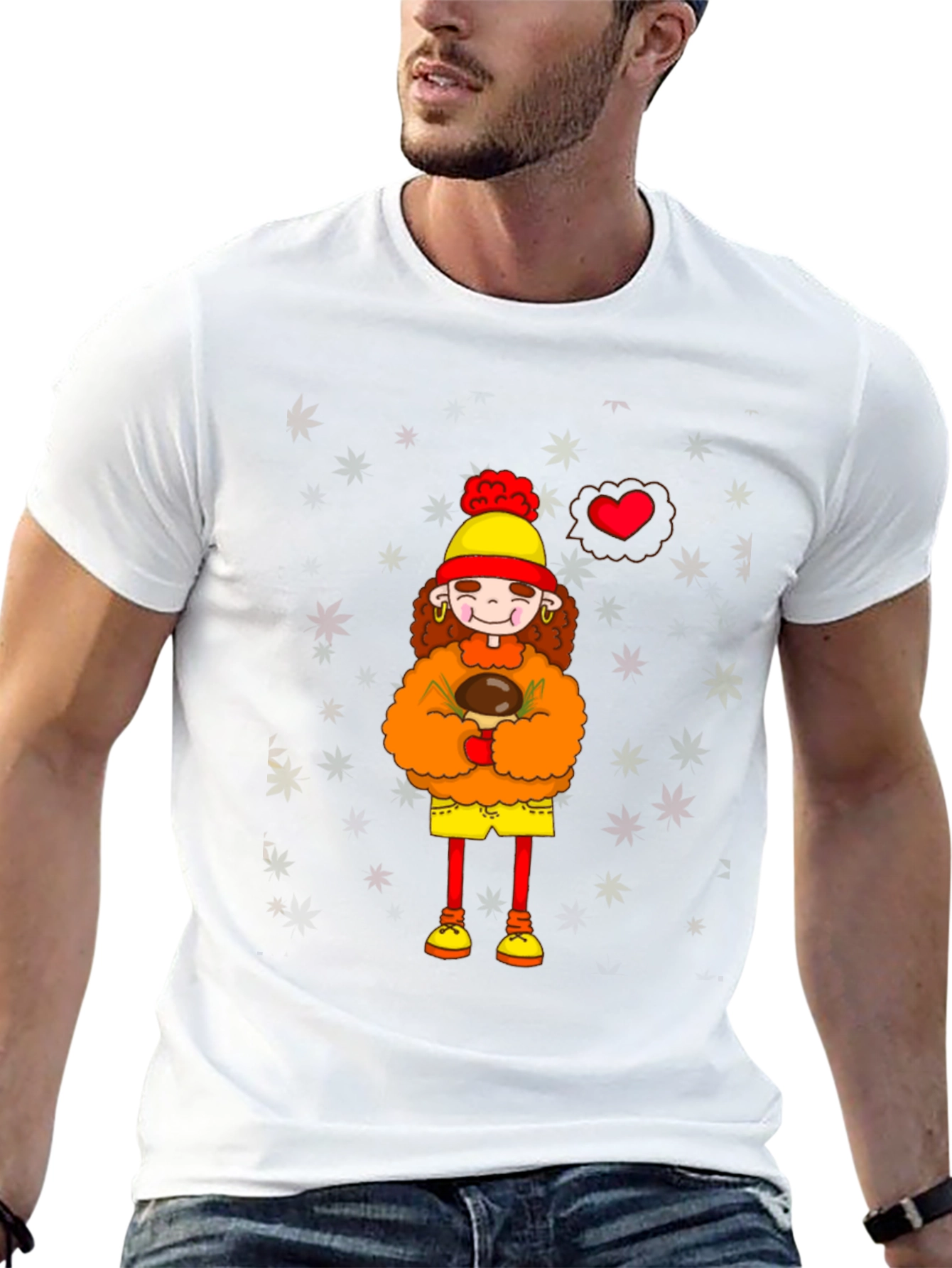 Cartoon Graphic Print T-Shirt