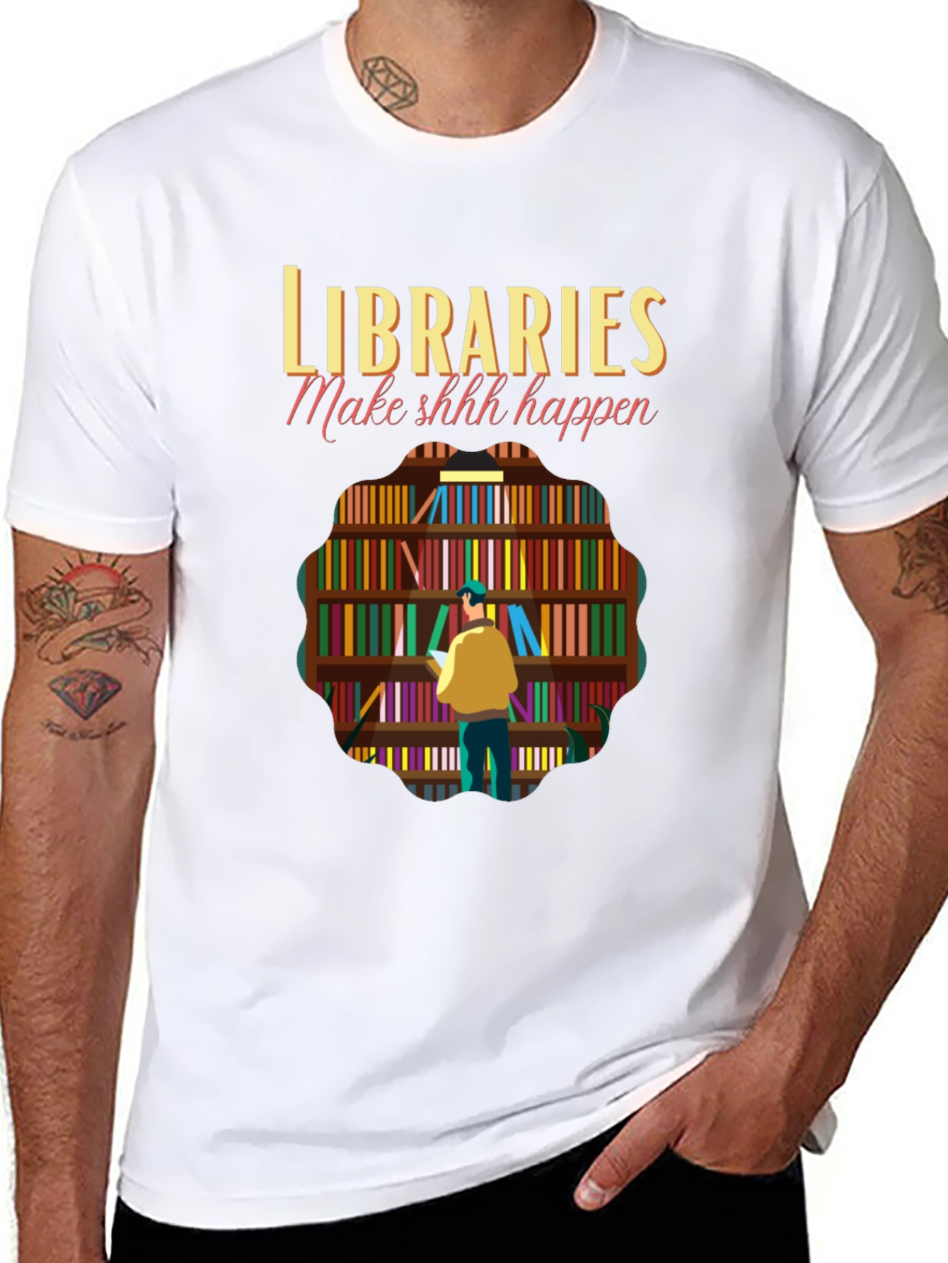 Libraries Make Shhh Happen Graphic Tee