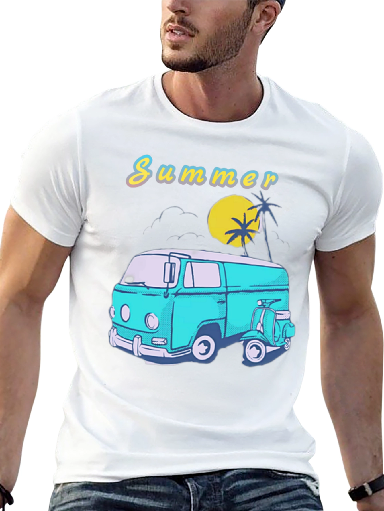 Summer Van Life T-Shirt - Retro Style