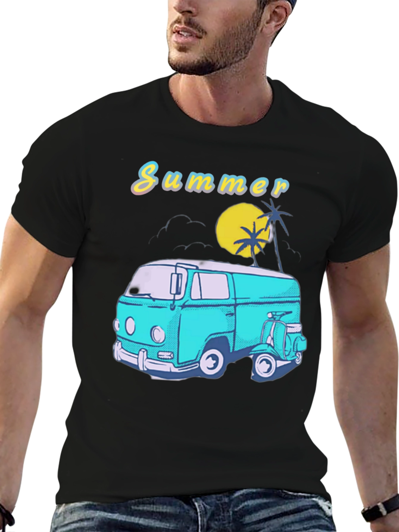 Summer Van Life T-Shirt - Retro Style