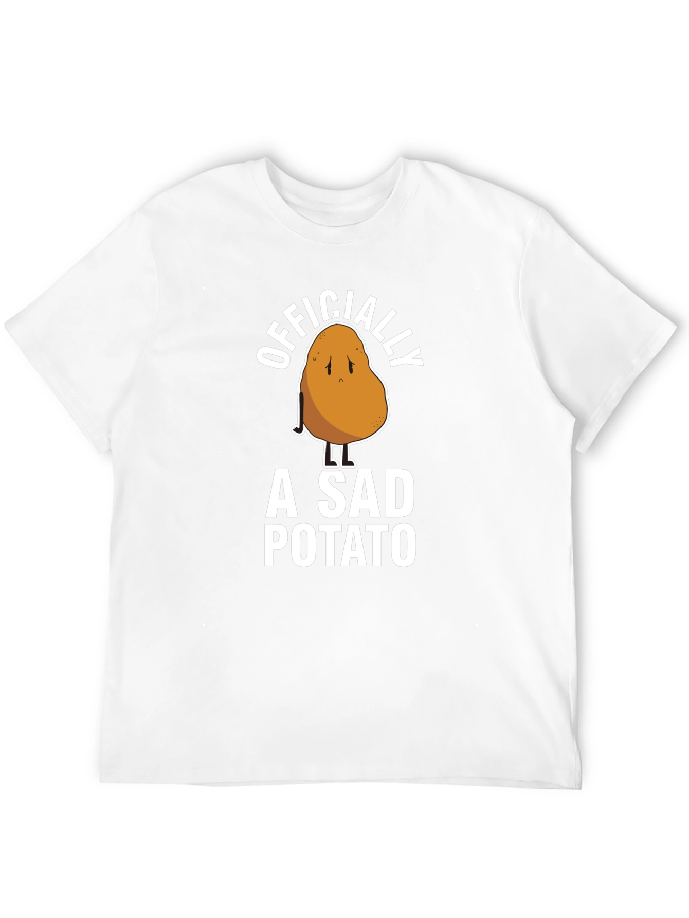Officially A Sad Potato Funny Graphic T-Shirt
