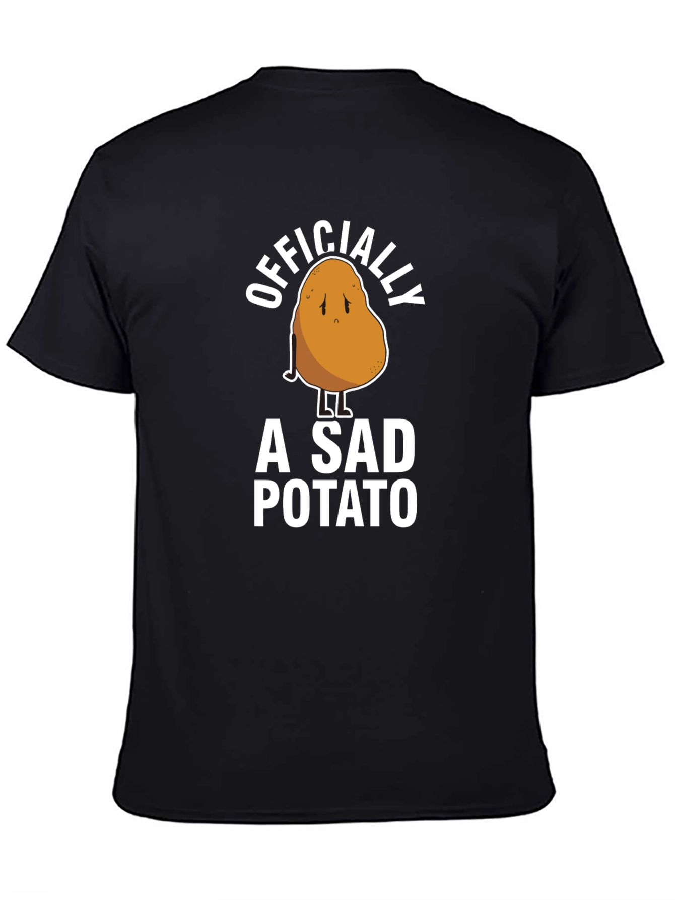 Officially A Sad Potato Funny Graphic T-Shirt