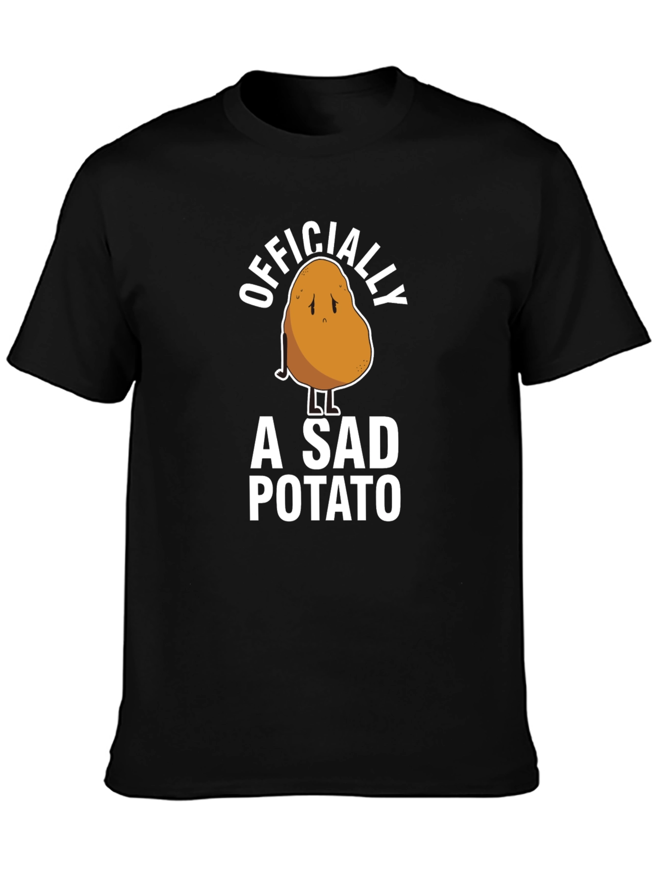 Officially A Sad Potato Funny Graphic T-Shirt