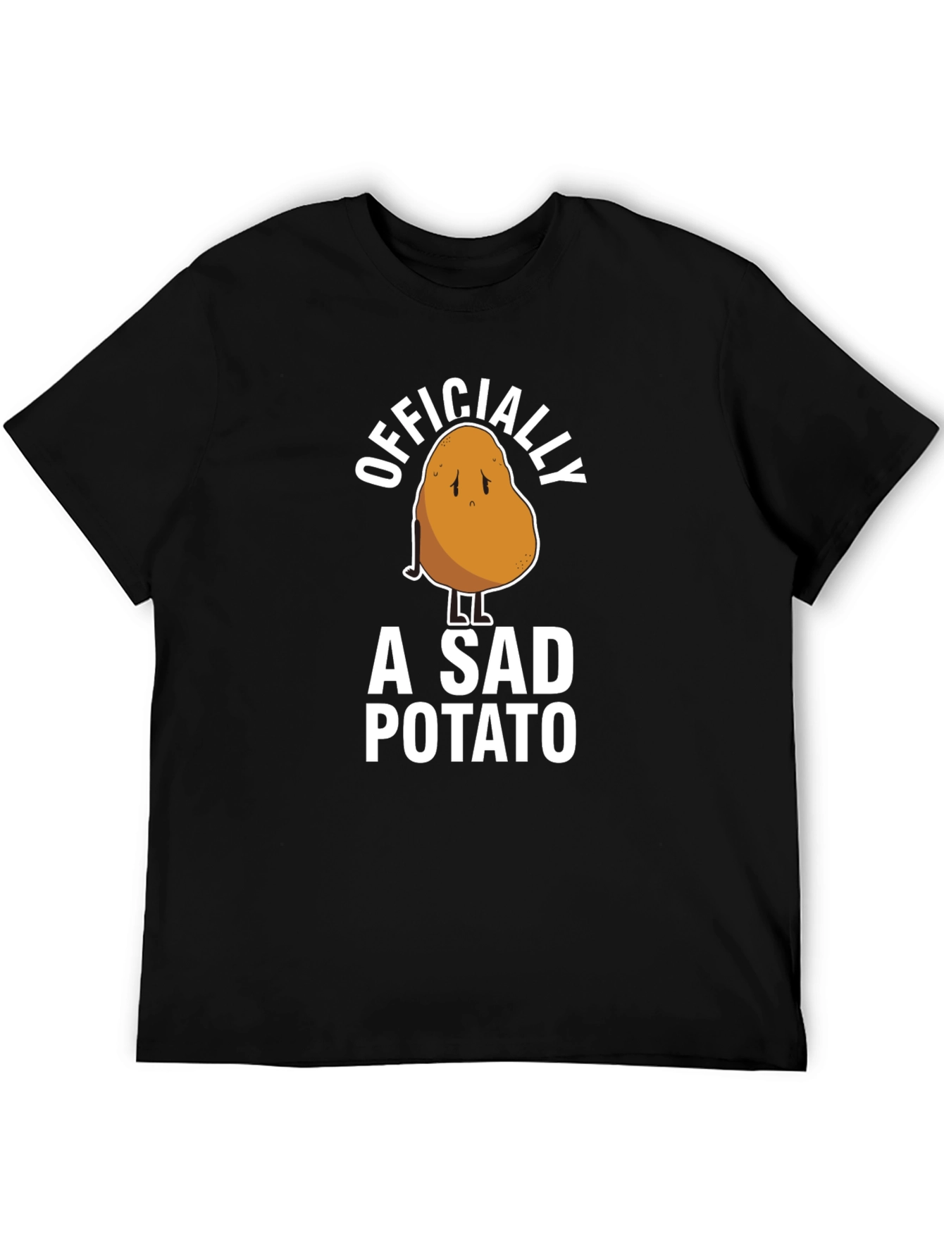 Officially A Sad Potato Funny Graphic T-Shirt