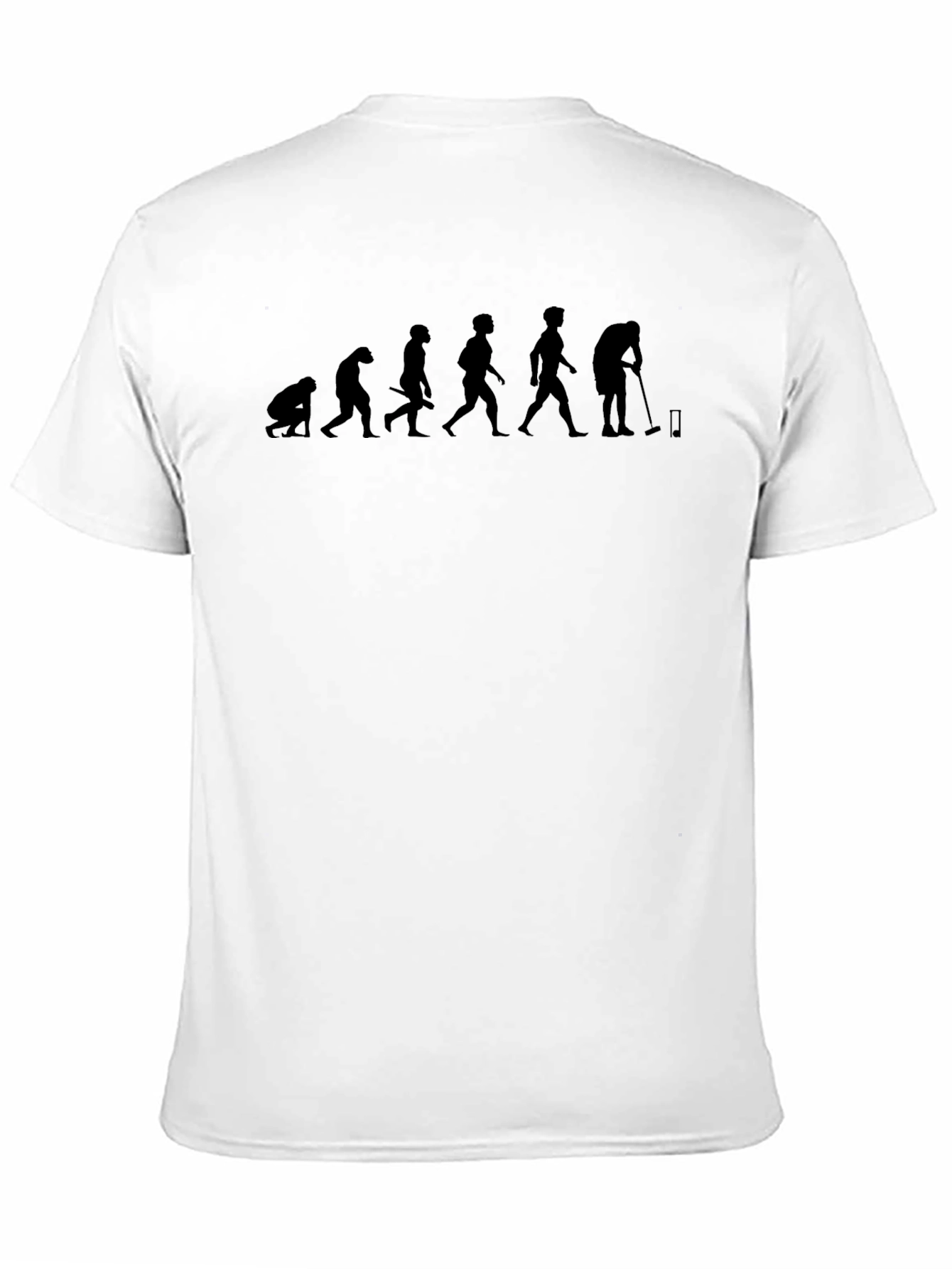 Evolution to Golf Black T-Shirt Funny Graphic Tee