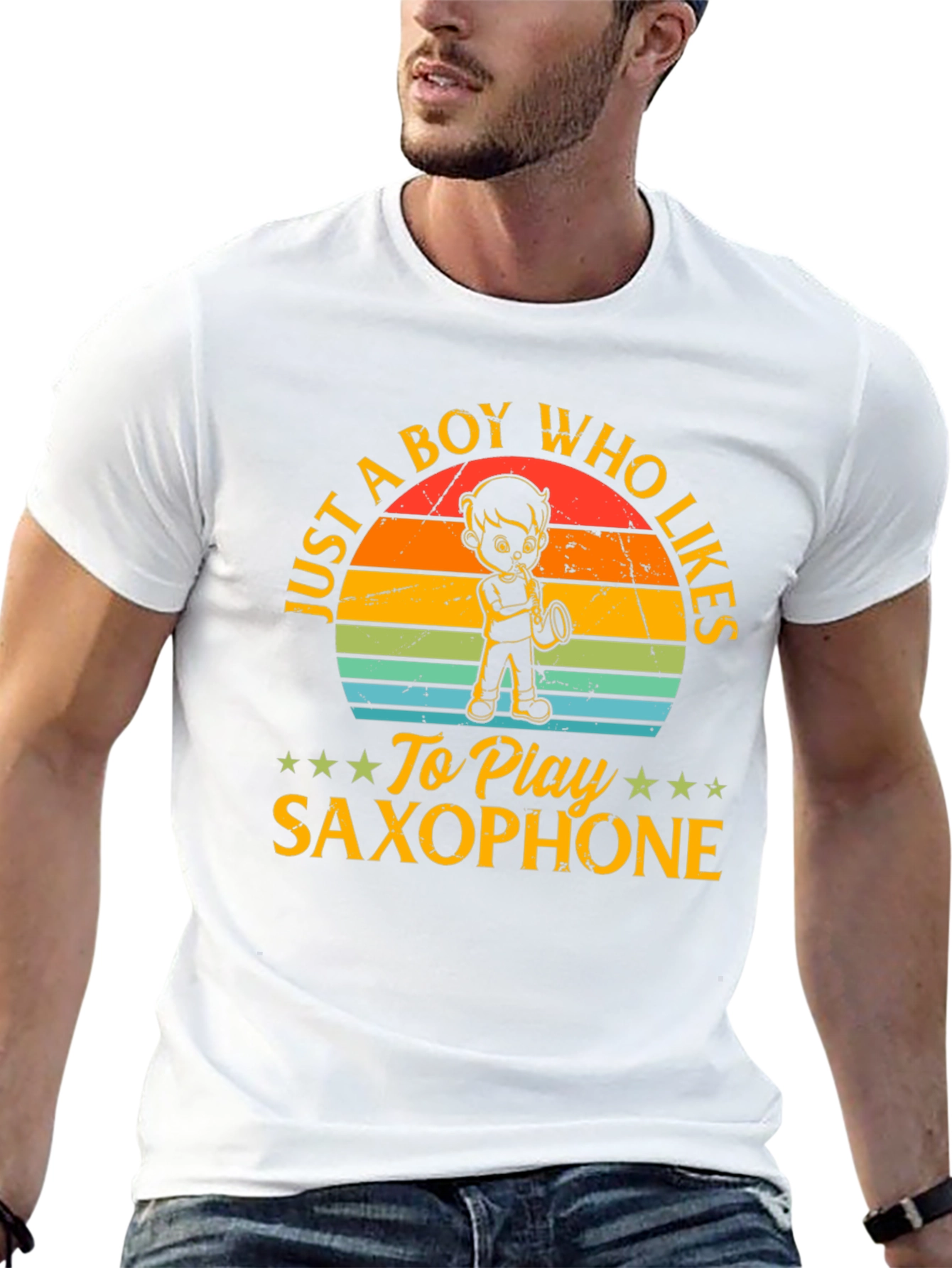 Saxophone Player T-Shirt: Just a Boy Who Likes Saxophone