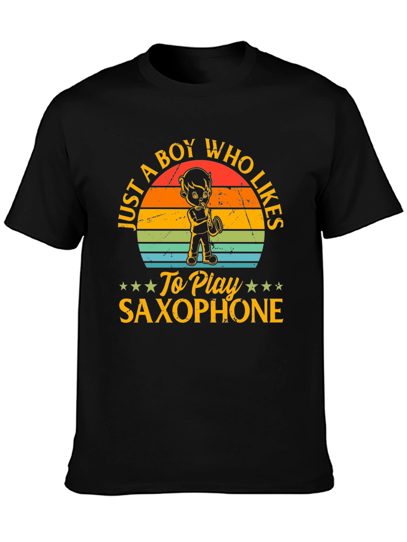 Saxophone Player T-Shirt: Just a Boy Who Likes Saxophone