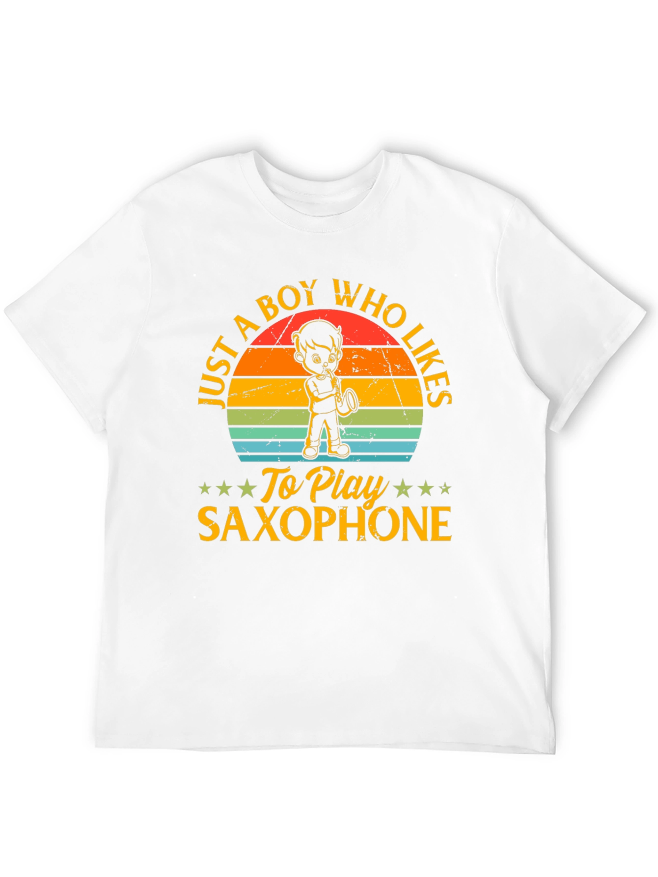 Saxophone Player T-Shirt: Just a Boy Who Likes Saxophone