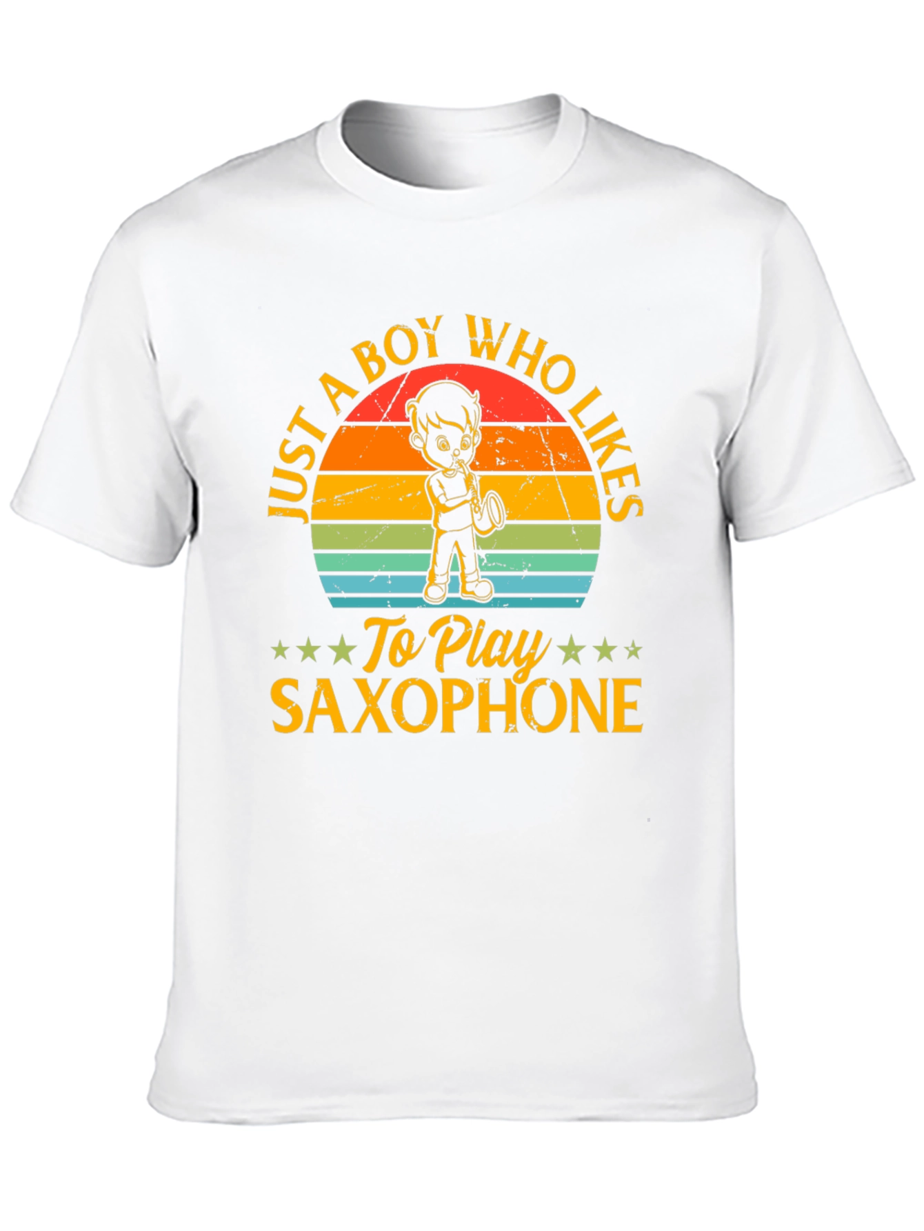 Saxophone Player T-Shirt: Just a Boy Who Likes Saxophone