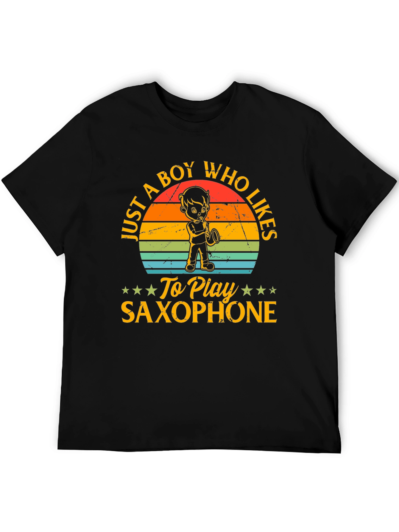 Saxophone Player T-Shirt: Just a Boy Who Likes Saxophone
