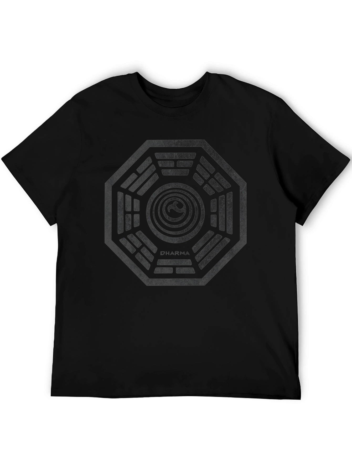 Dharma Initiative Black T-Shirt - Lost TV Show Inspired