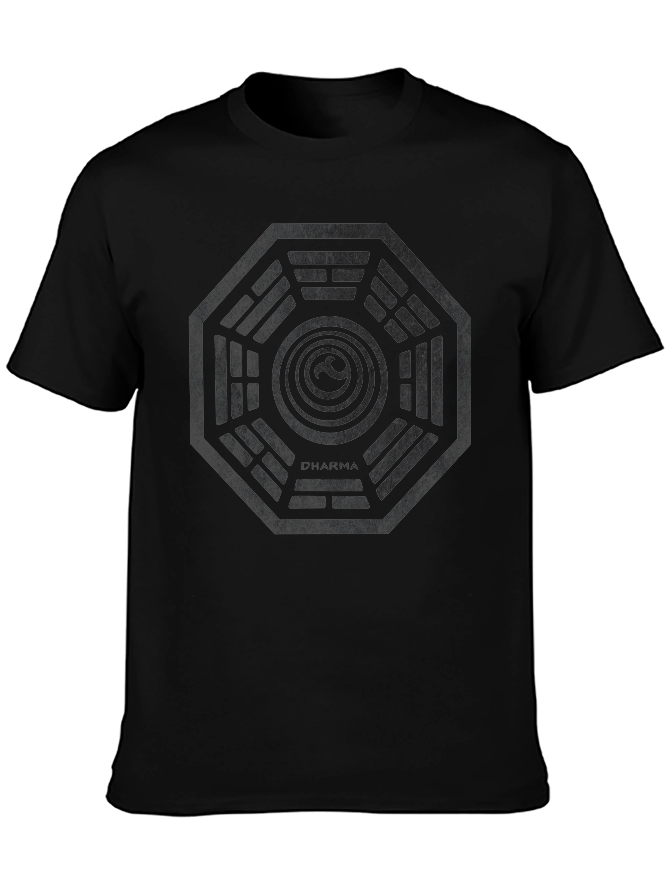 Dharma Initiative Black T-Shirt - Lost TV Show Inspired