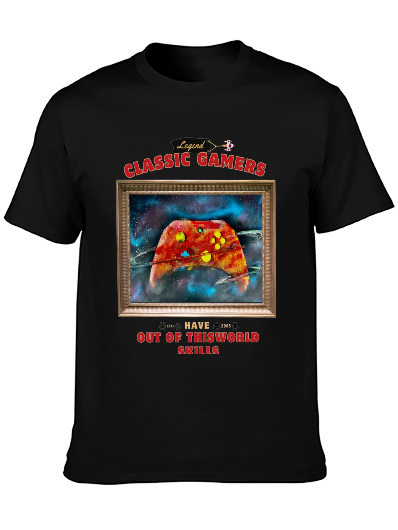 Classic Gamers Black T-Shirt