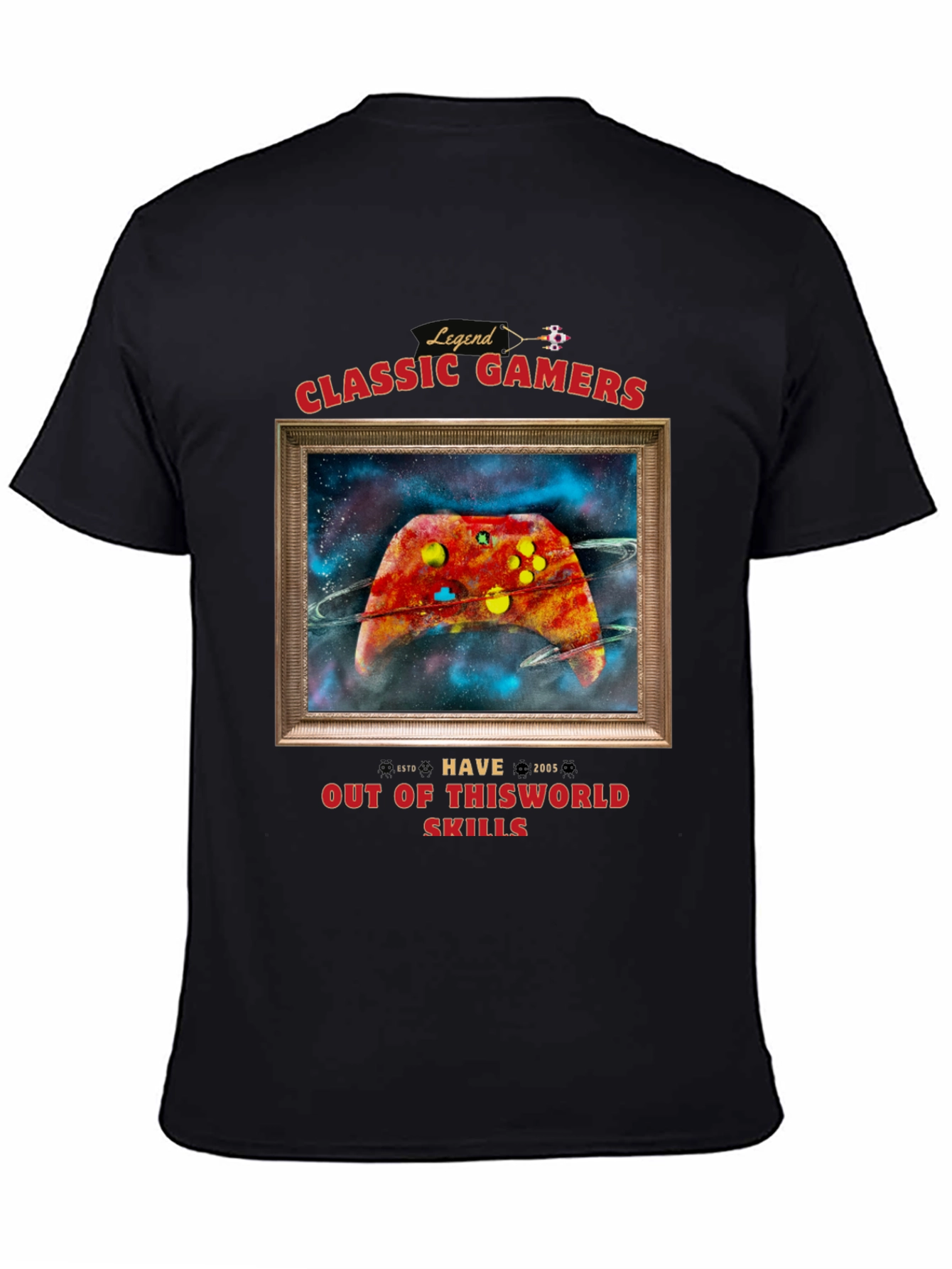 Classic Gamers Black T-Shirt