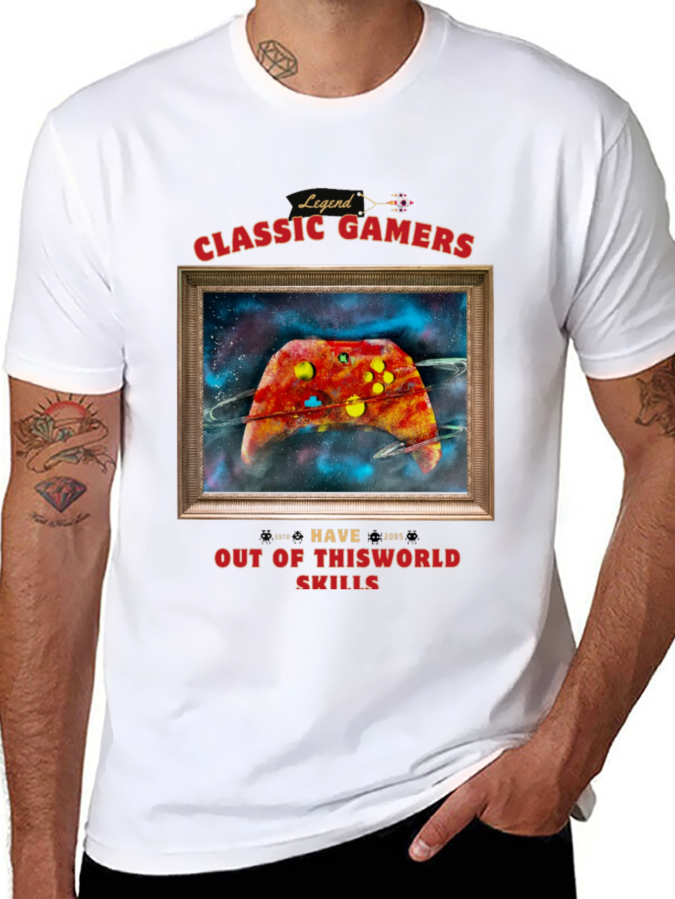 Classic Gamers Black T-Shirt