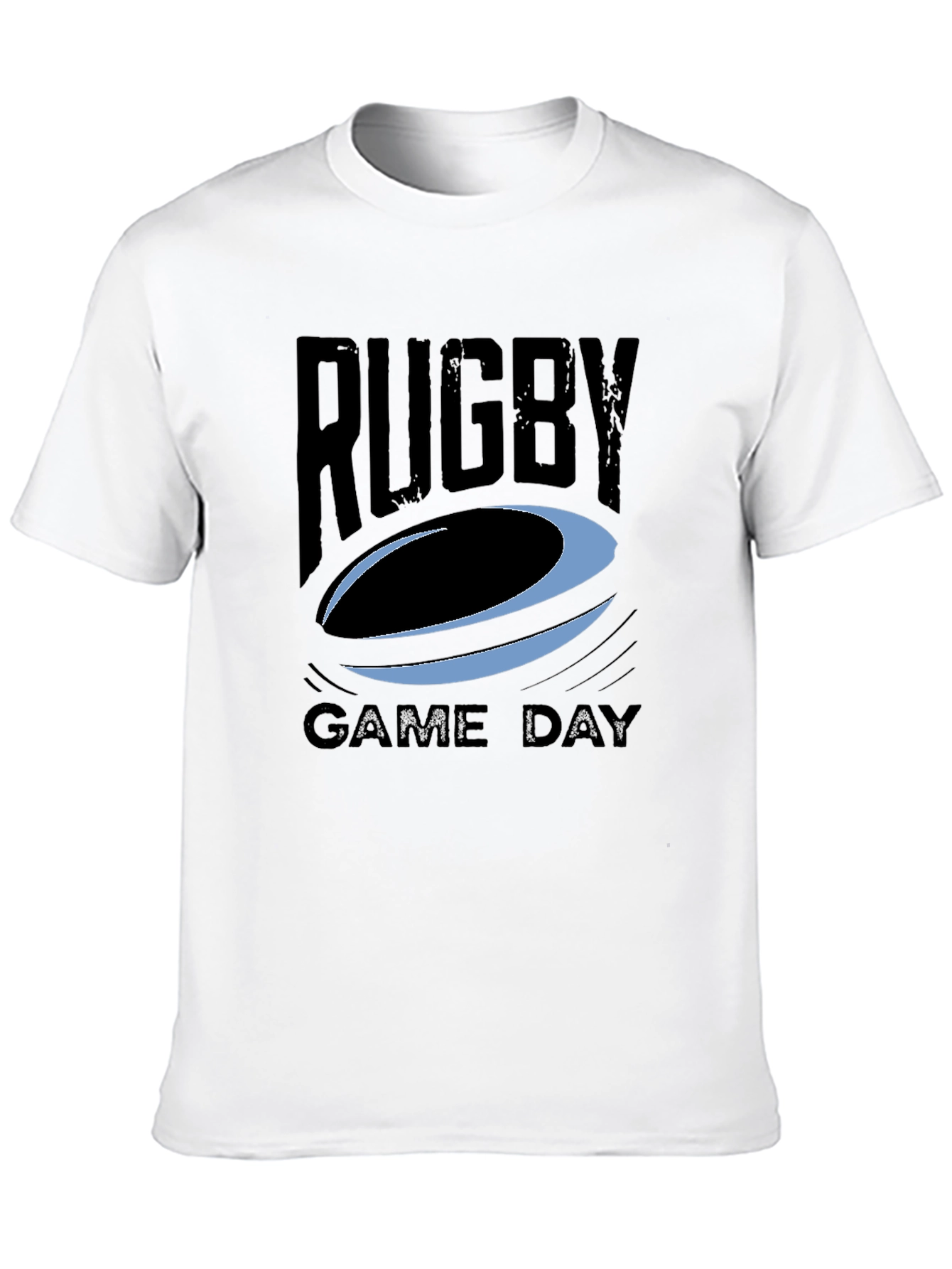 Rugby Game Day Graphic Tee - Black