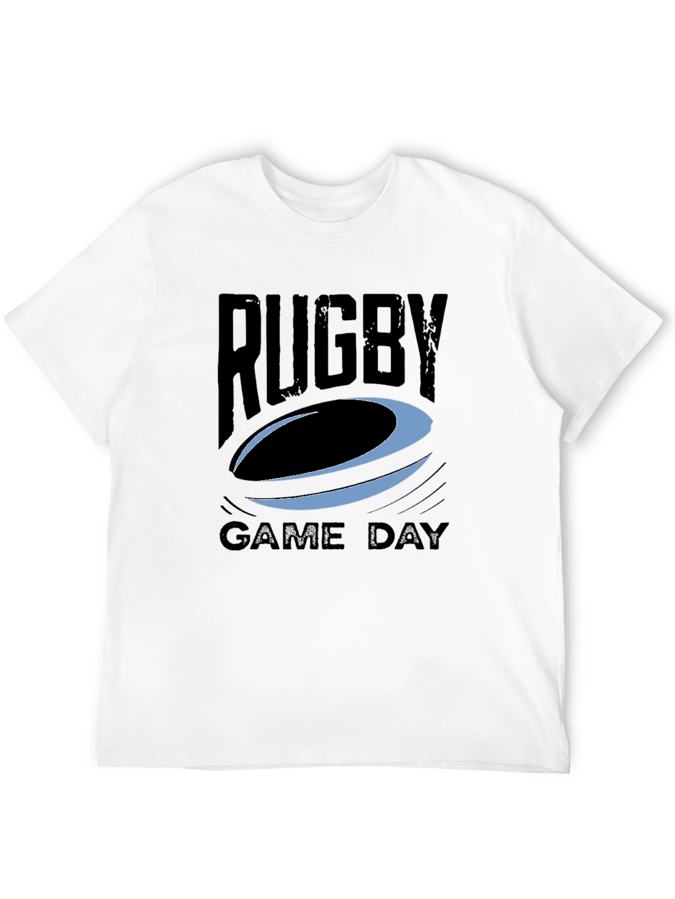 Rugby Game Day Graphic Tee - Black