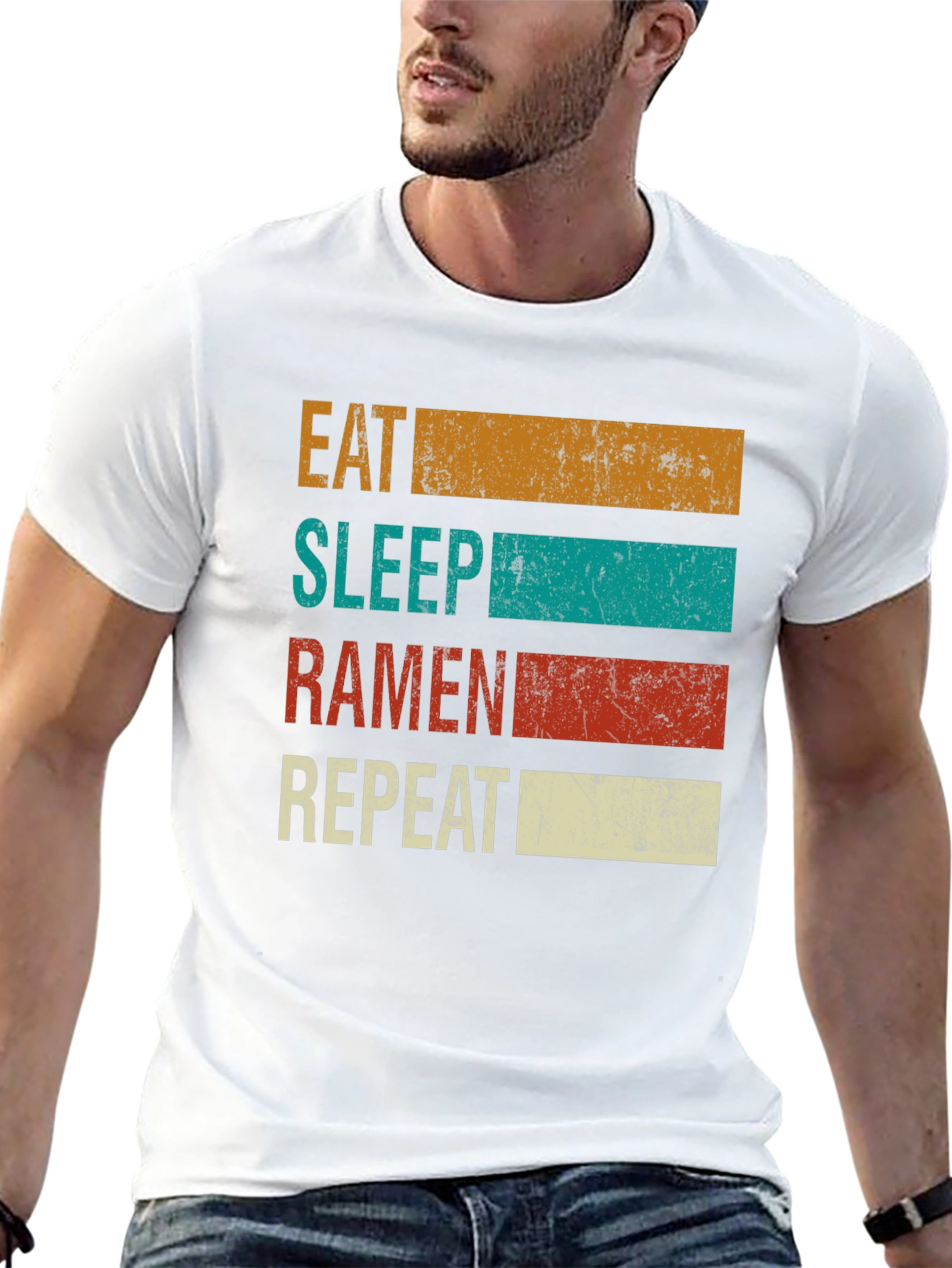 Eat Sleep Ramen Repeat Graphic Tee