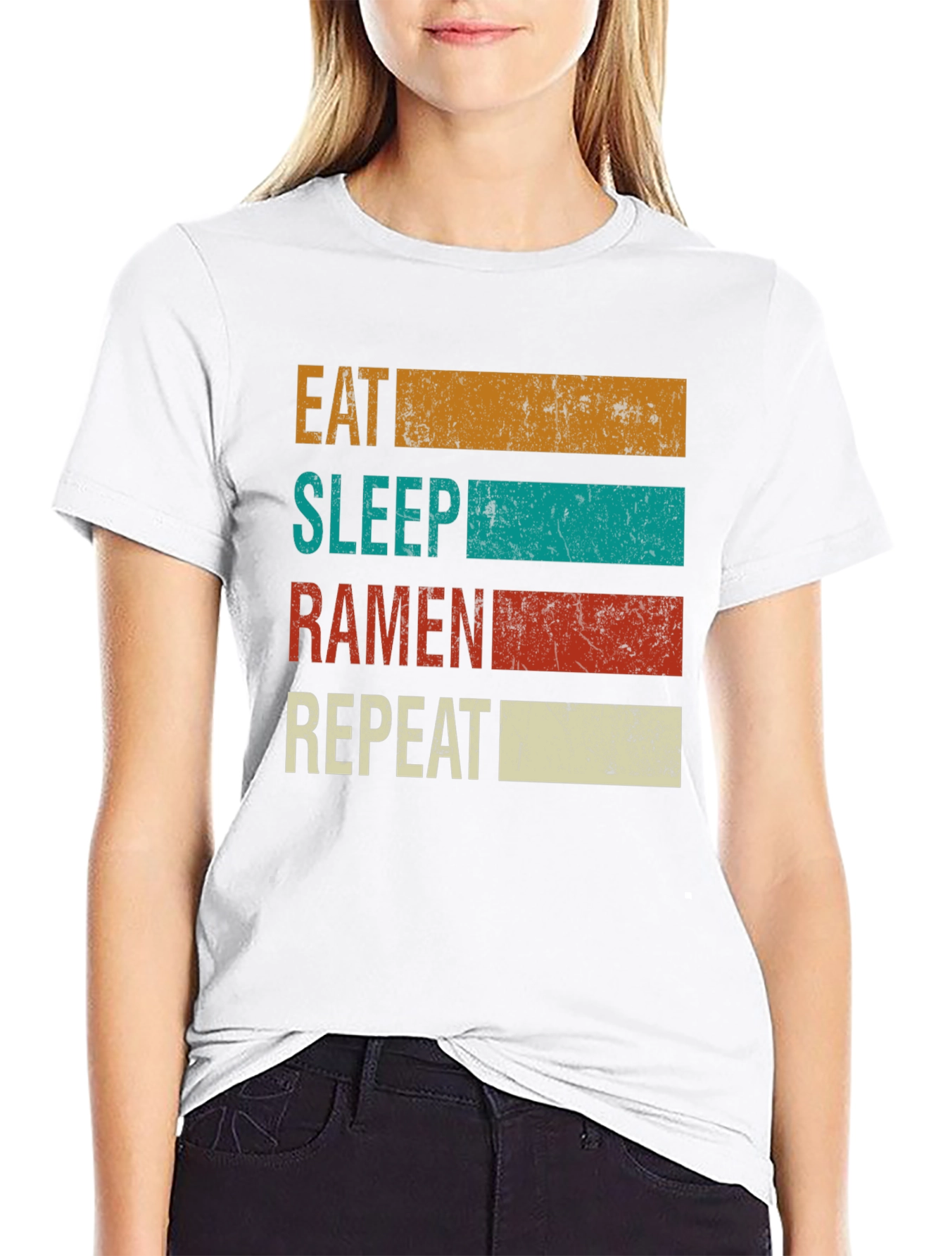 Eat Sleep Ramen Repeat Graphic Tee