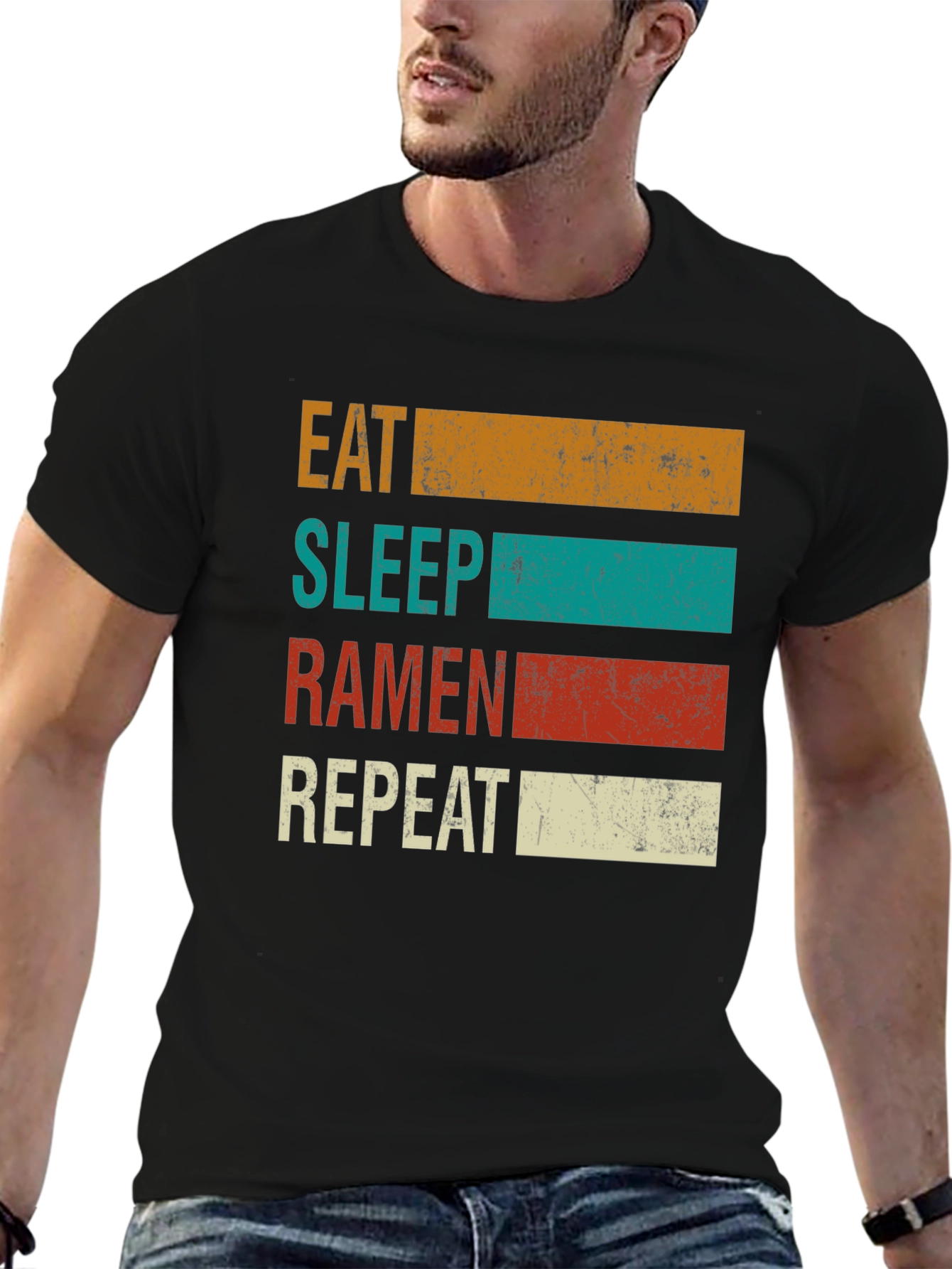 Eat Sleep Ramen Repeat Graphic Tee