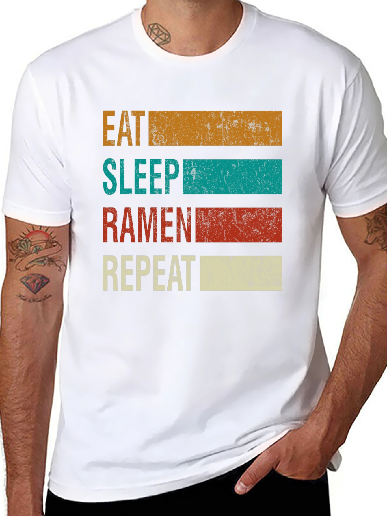 Eat Sleep Ramen Repeat Graphic Tee