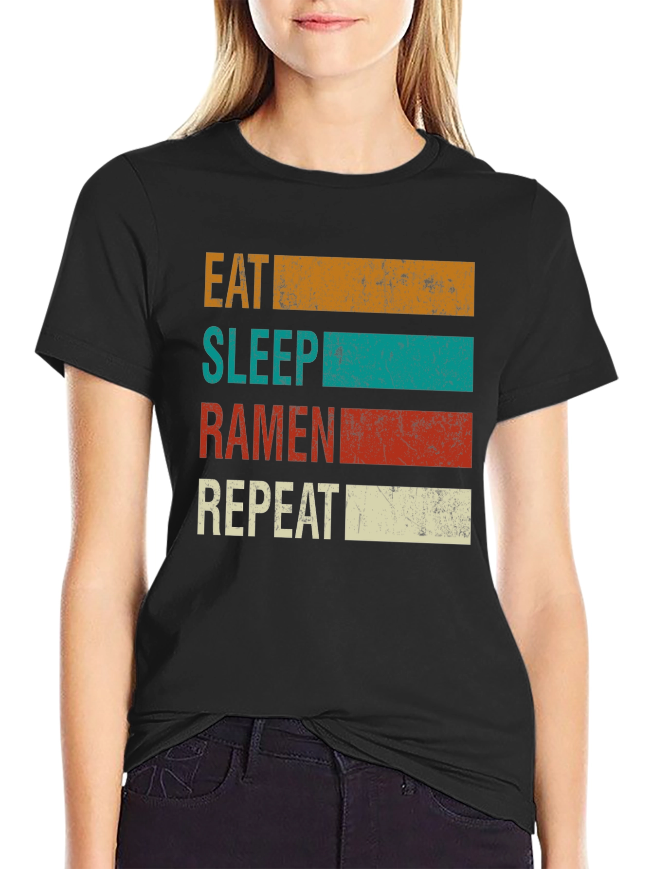 Eat Sleep Ramen Repeat Graphic Tee