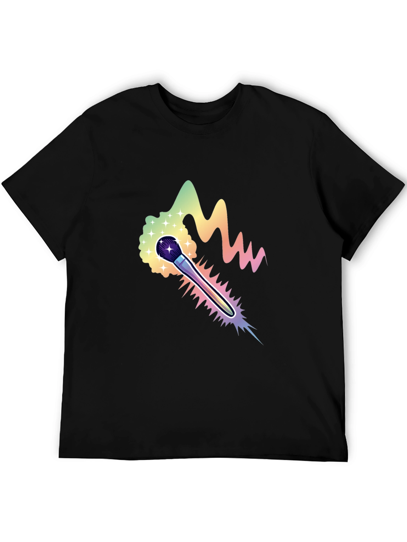 Rainbow Brush Graphic T-Shirt