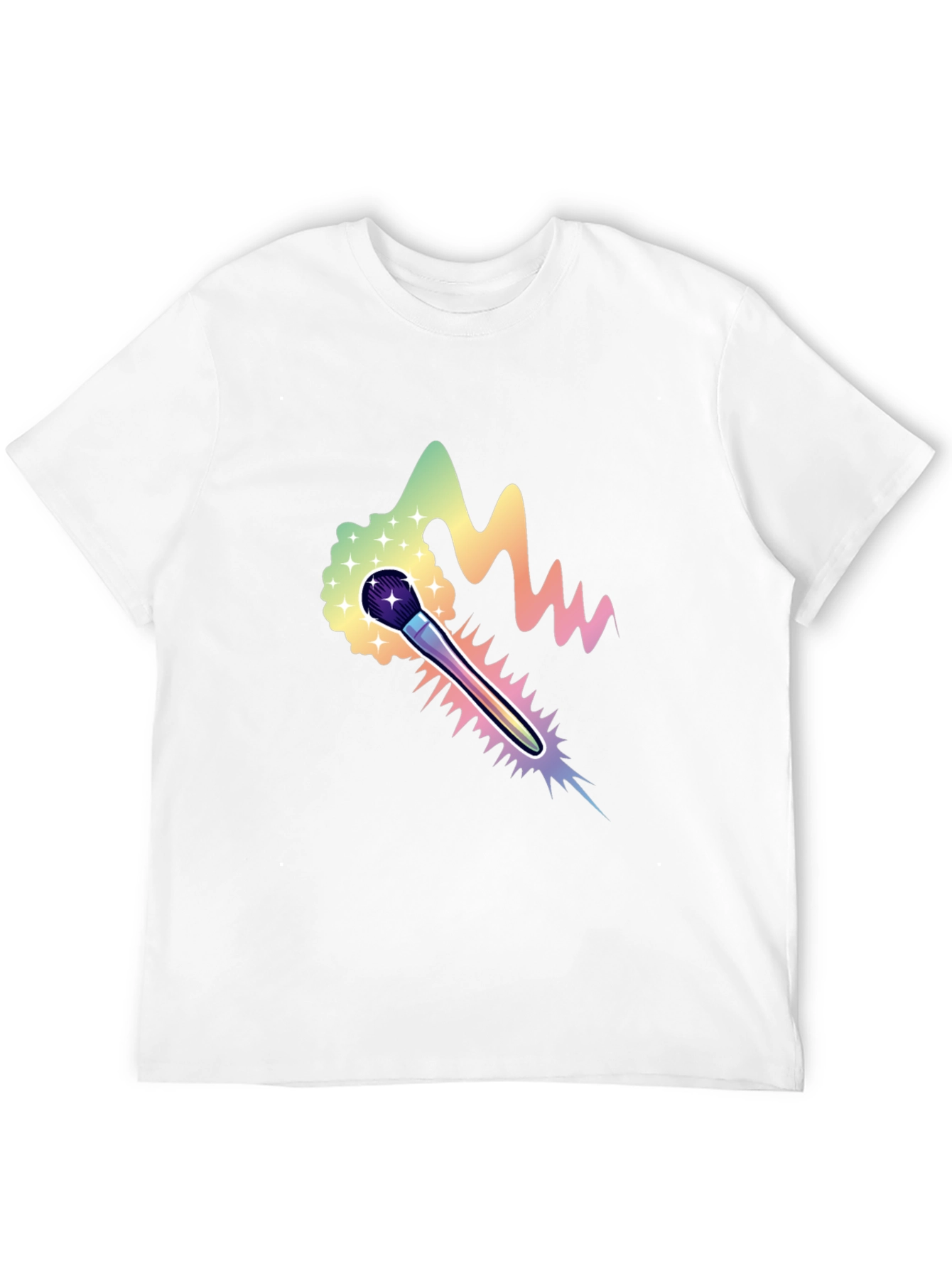 Rainbow Brush Graphic T-Shirt