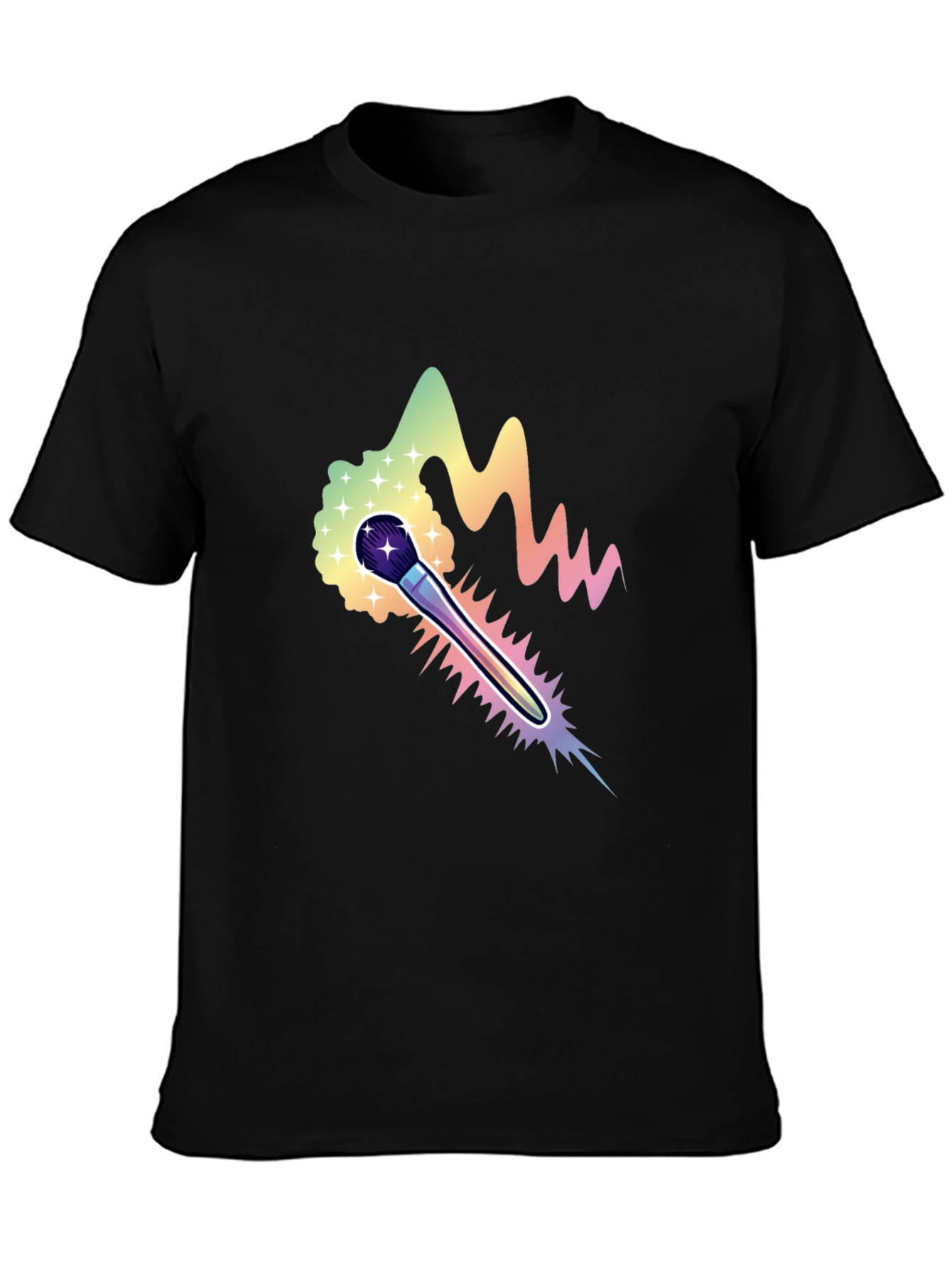 Rainbow Brush Graphic T-Shirt