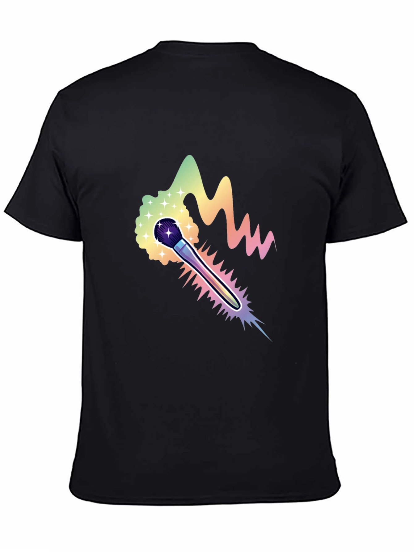 Rainbow Brush Graphic T-Shirt