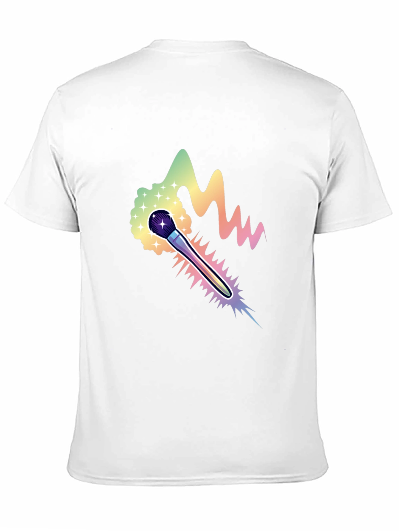 Rainbow Brush Graphic T-Shirt