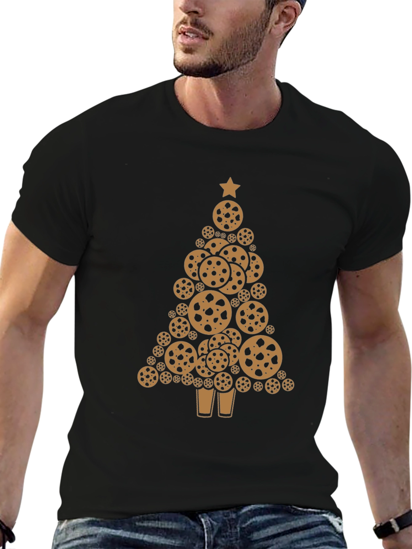 Cookie Christmas Tree Graphic T-Shirt