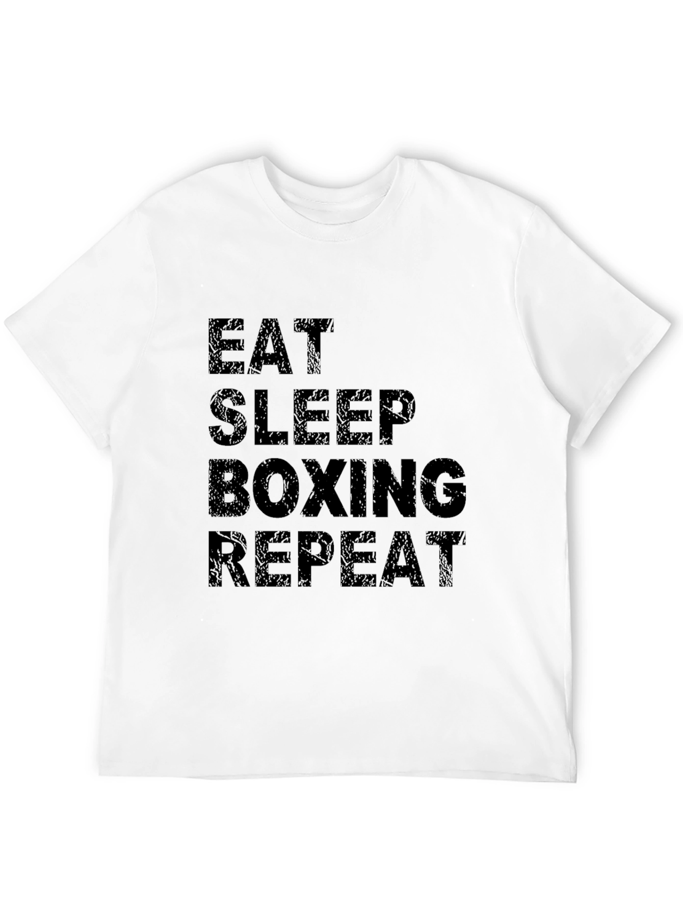 Eat Sleep Boxing Repeat Black T-Shirt