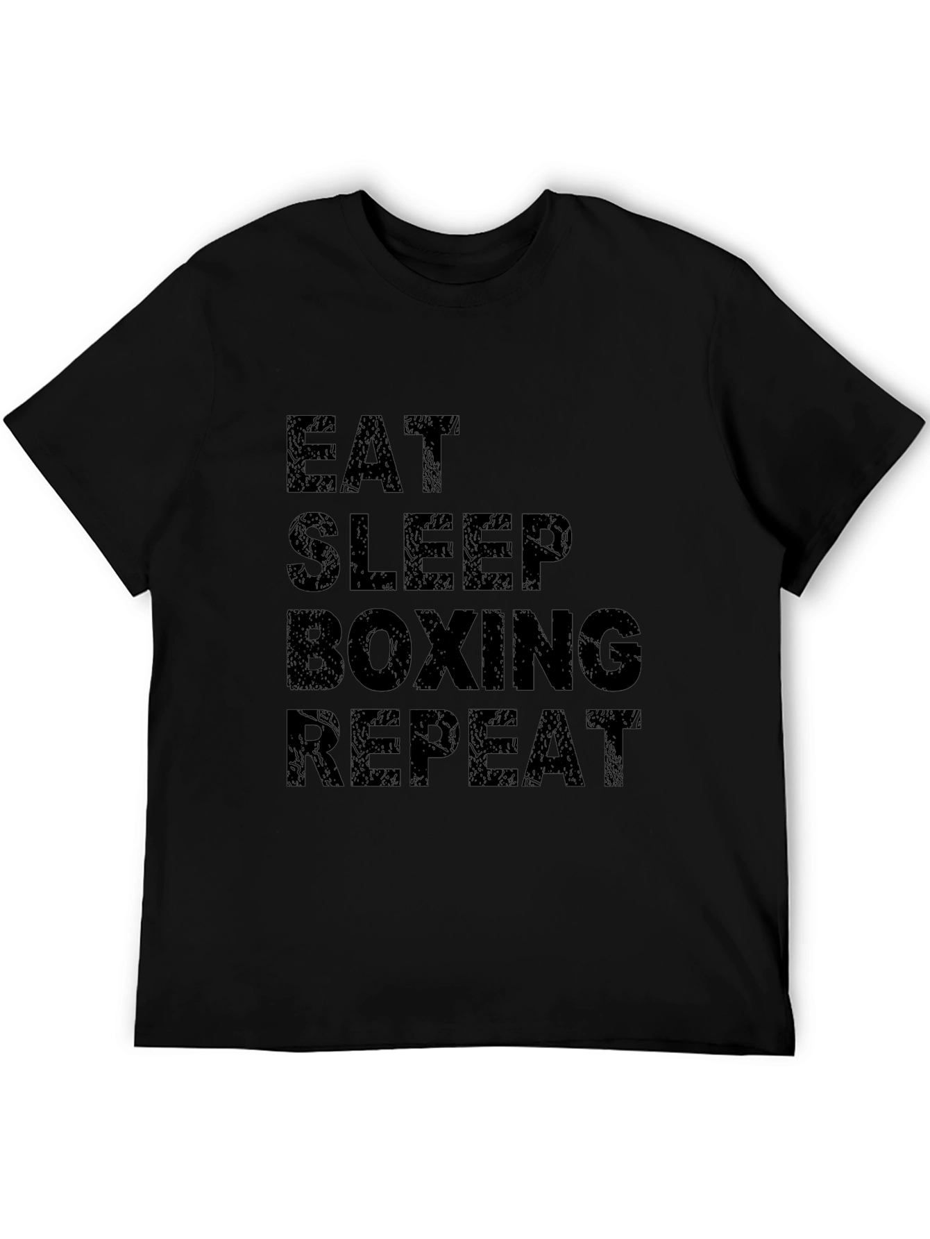 Eat Sleep Boxing Repeat Black T-Shirt