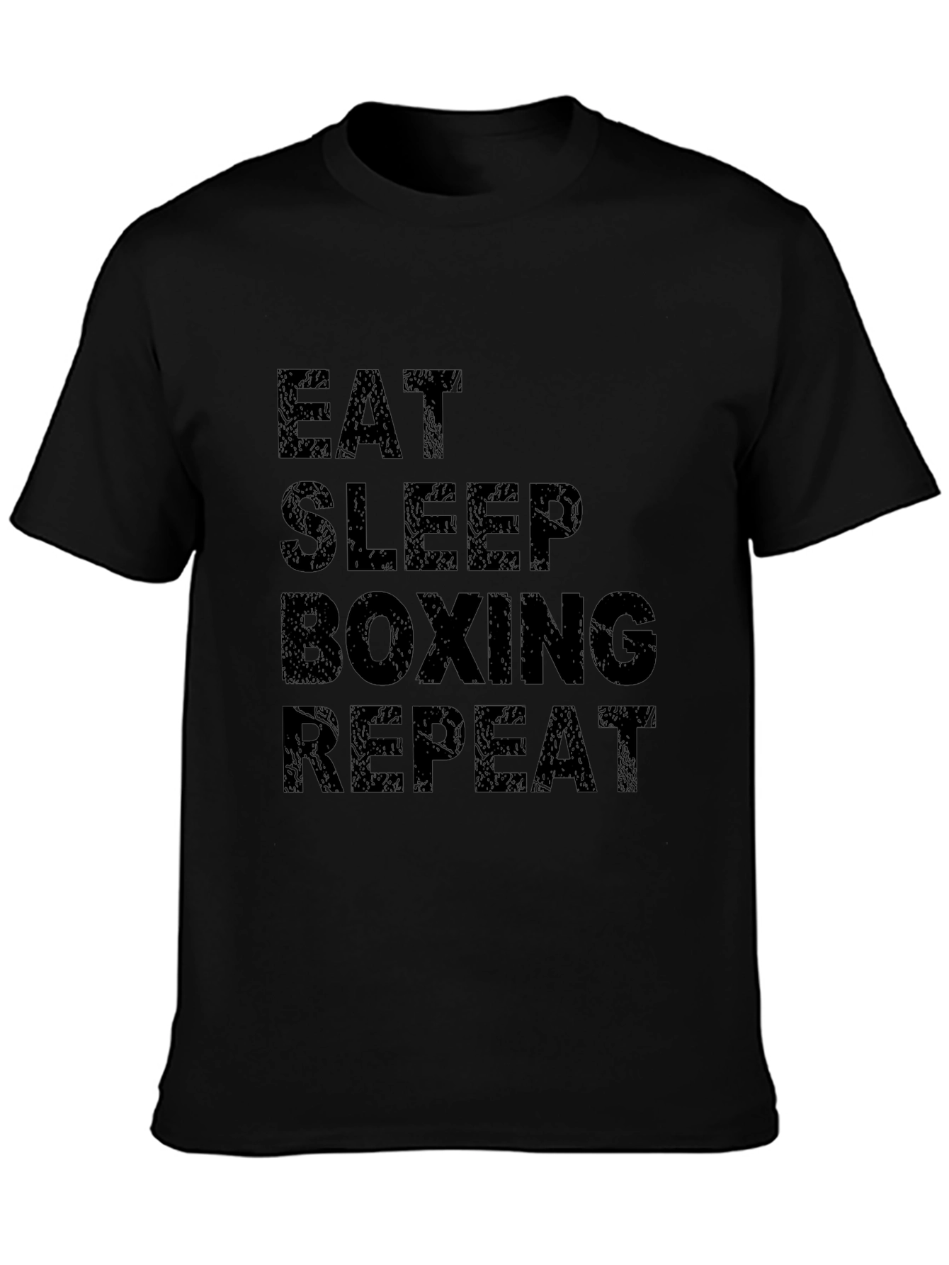 Eat Sleep Boxing Repeat Black T-Shirt