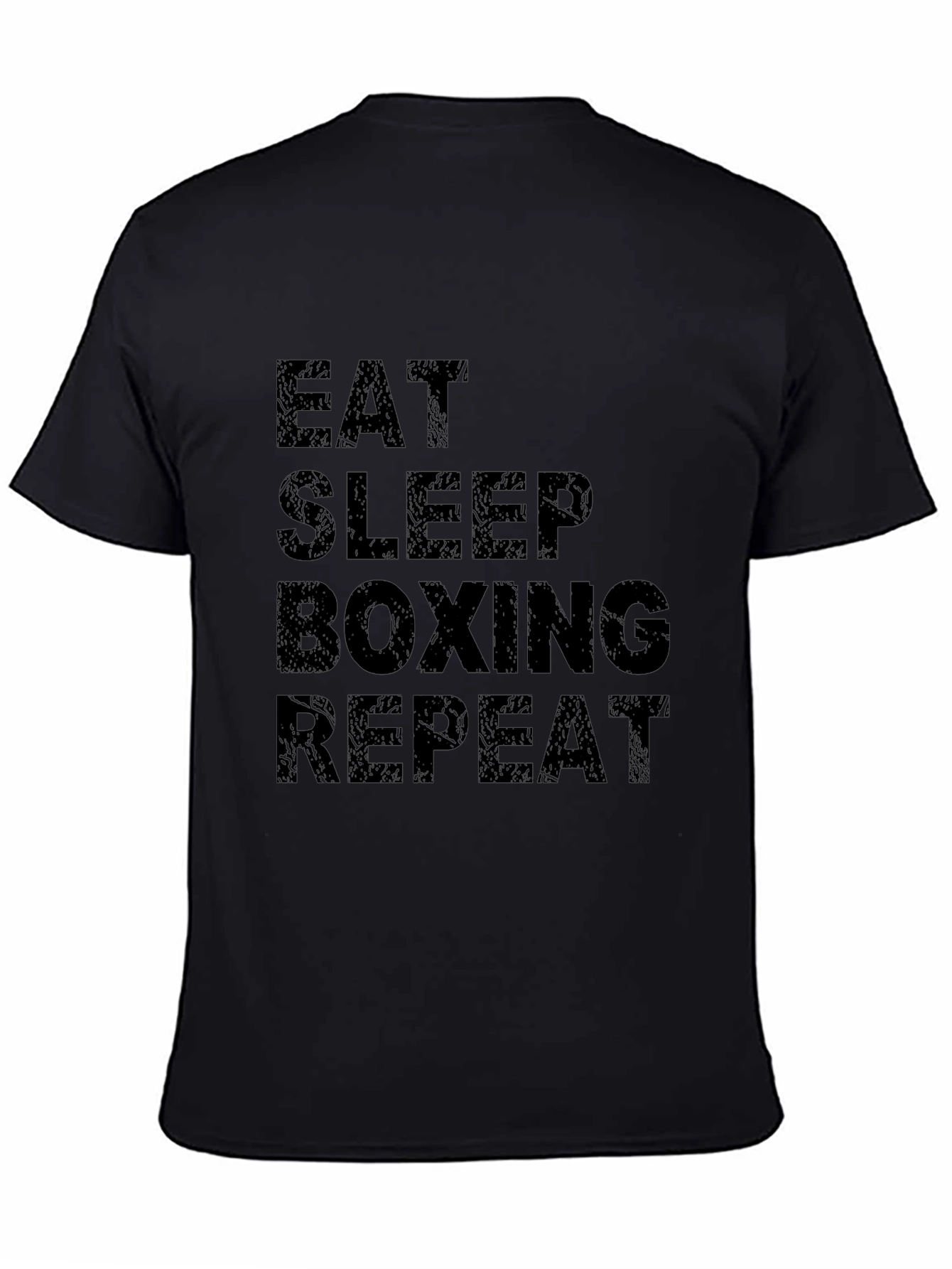 Eat Sleep Boxing Repeat Black T-Shirt
