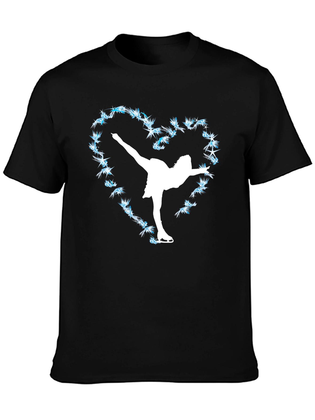 Figure Skating Heart Tee - Ice Skater T-Shirt