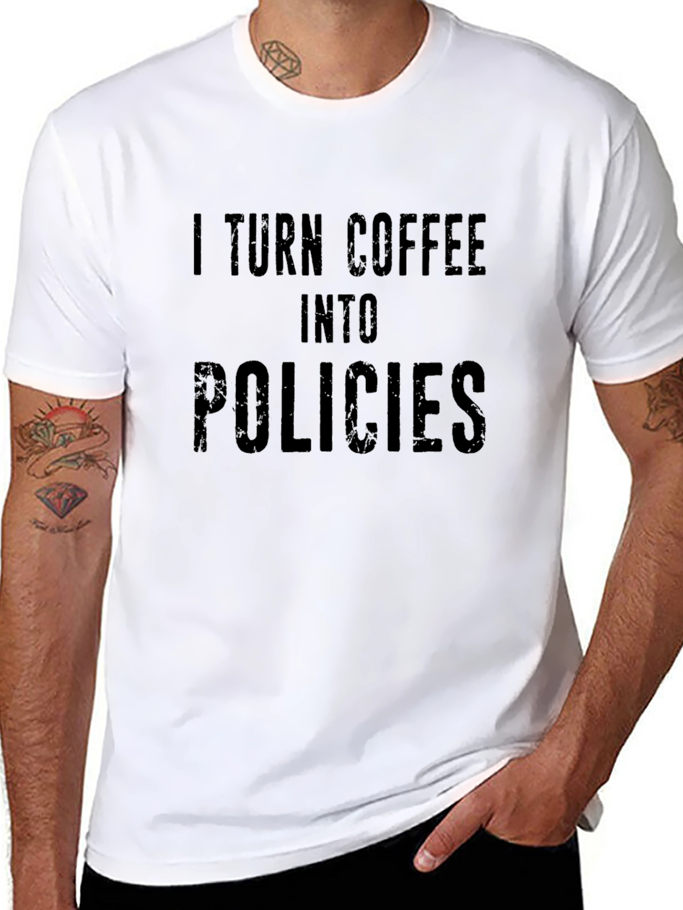 Coffee to Policies T-Shirt