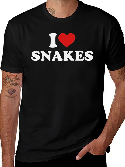 I Heart Snakes T-Shirt - Bold Graphic Tee