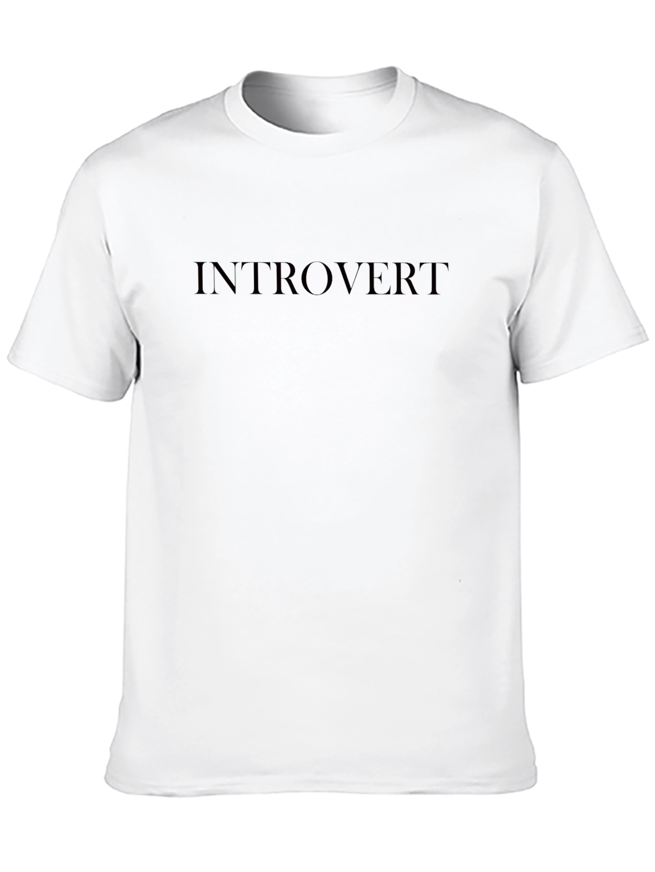 Introvert Graphic Tee - Soft & Stylish Black T-Shirt