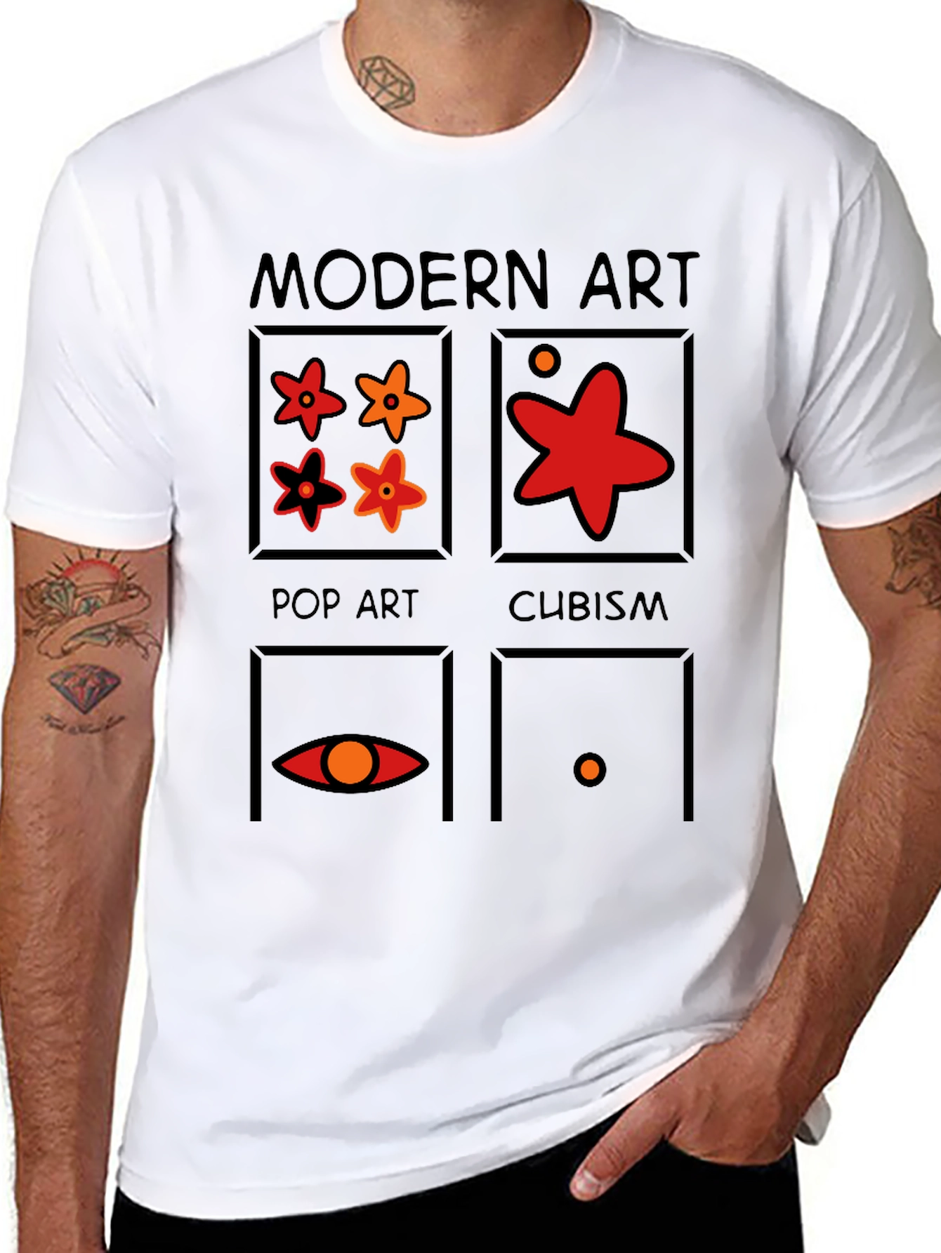 Modern Art Styles T-Shirt Pop Art Cubism