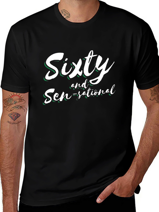Sixty and Sen-sational Black Graphic Tee