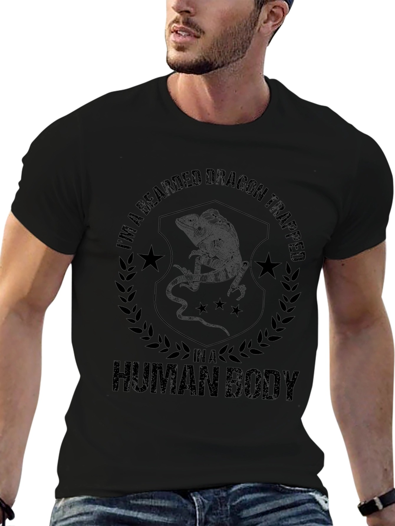 Bearded Dragon Trapped in a Human Body Graphic Tee
